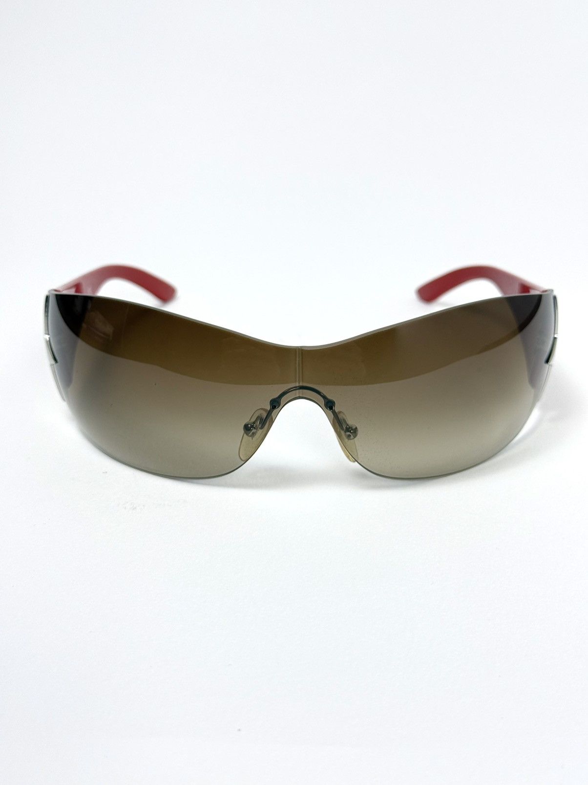 Prada Y2K ICONIC PRADA CHROME STAR SUNGLASSES IN RED Size ONE SIZE - 2 Thumbnail