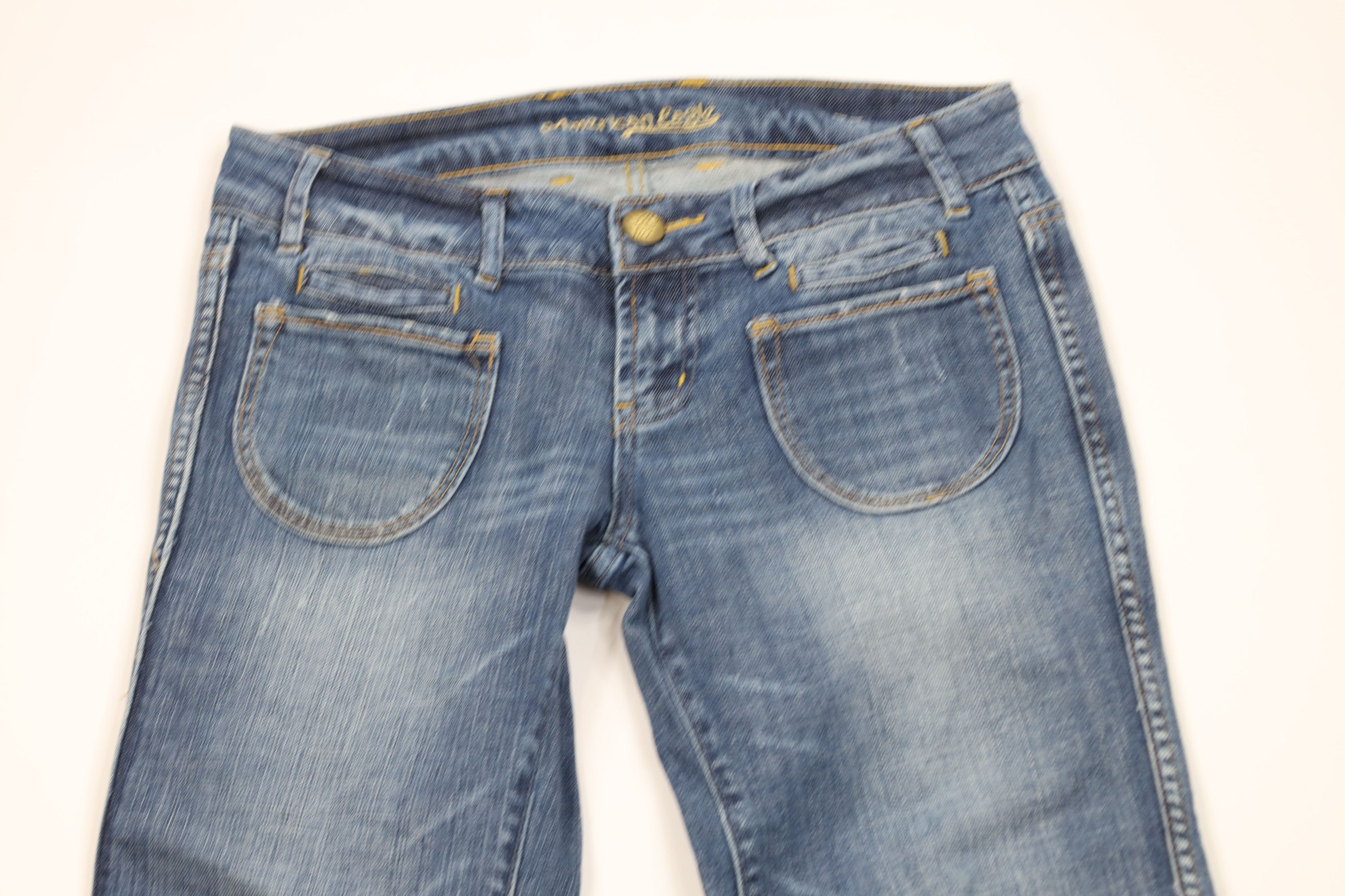 American Eagle Outfitters Vintage 90s Y2K American Eagle Outfitters Wide Leg Jeans Size 30" / US 8 / IT 44 - 2 Thumbnail