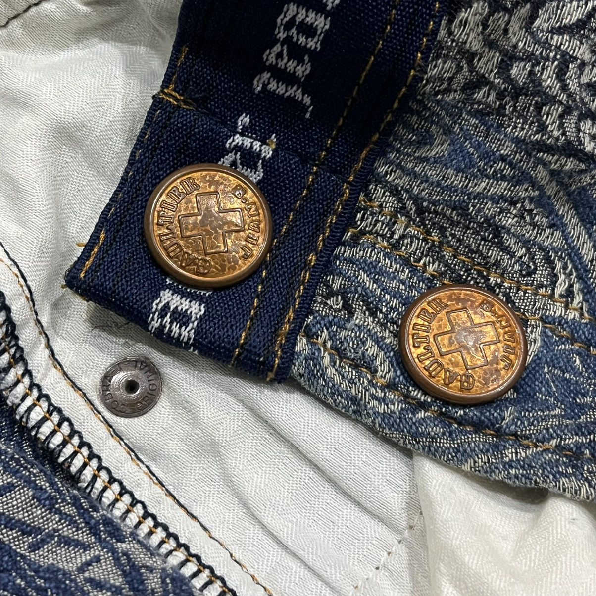 Jean Paul Gaultier × Vintage 💥RARE💥FW94 Jean Paul Gaultier Dragon Tatto Jeans Size US 28 / EU 44 - 7 Thumbnail