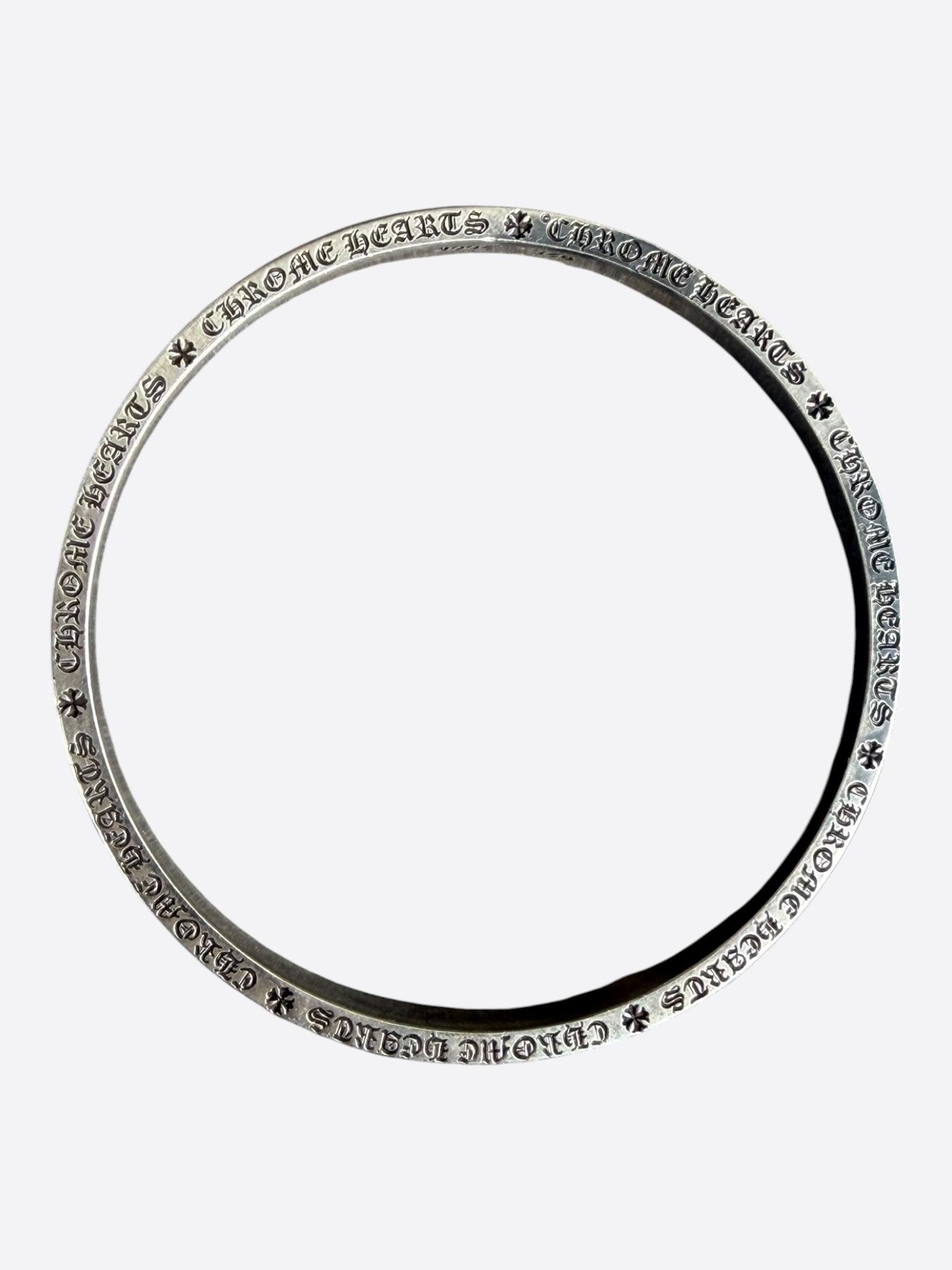 Chrome Hearts Chrome Hearts Silver Spacer Bangle Bracelet Size ONE SIZE - 3 Thumbnail