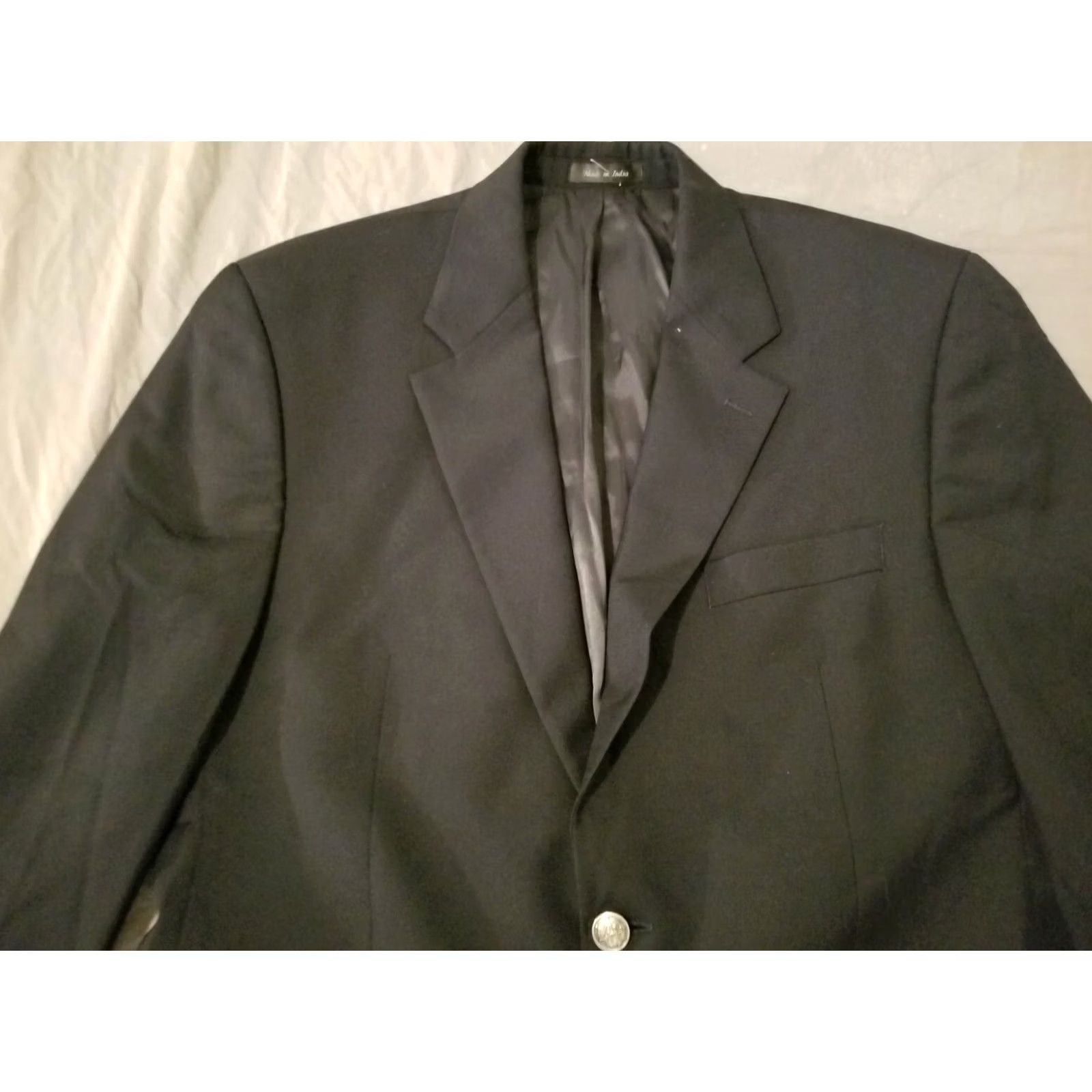 Michael Kors Mens Michael Kors Wool Jacket Blazer 42R Blue Sports Size 42R - 2 Thumbnail