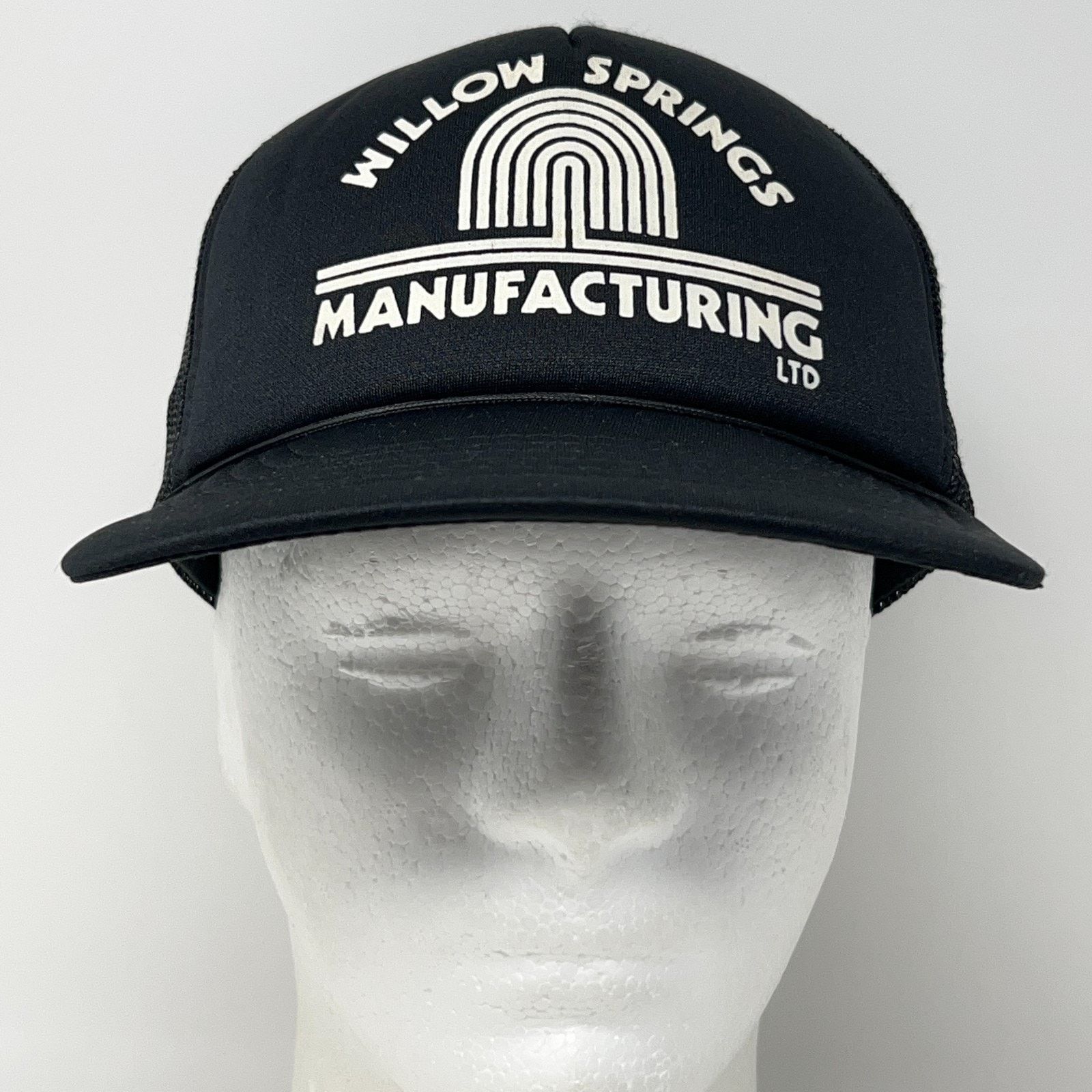 Vintage Vintage Willow Springs Manufacturing Trucker Hat Cap Black Size ONE SIZE - 2 Thumbnail