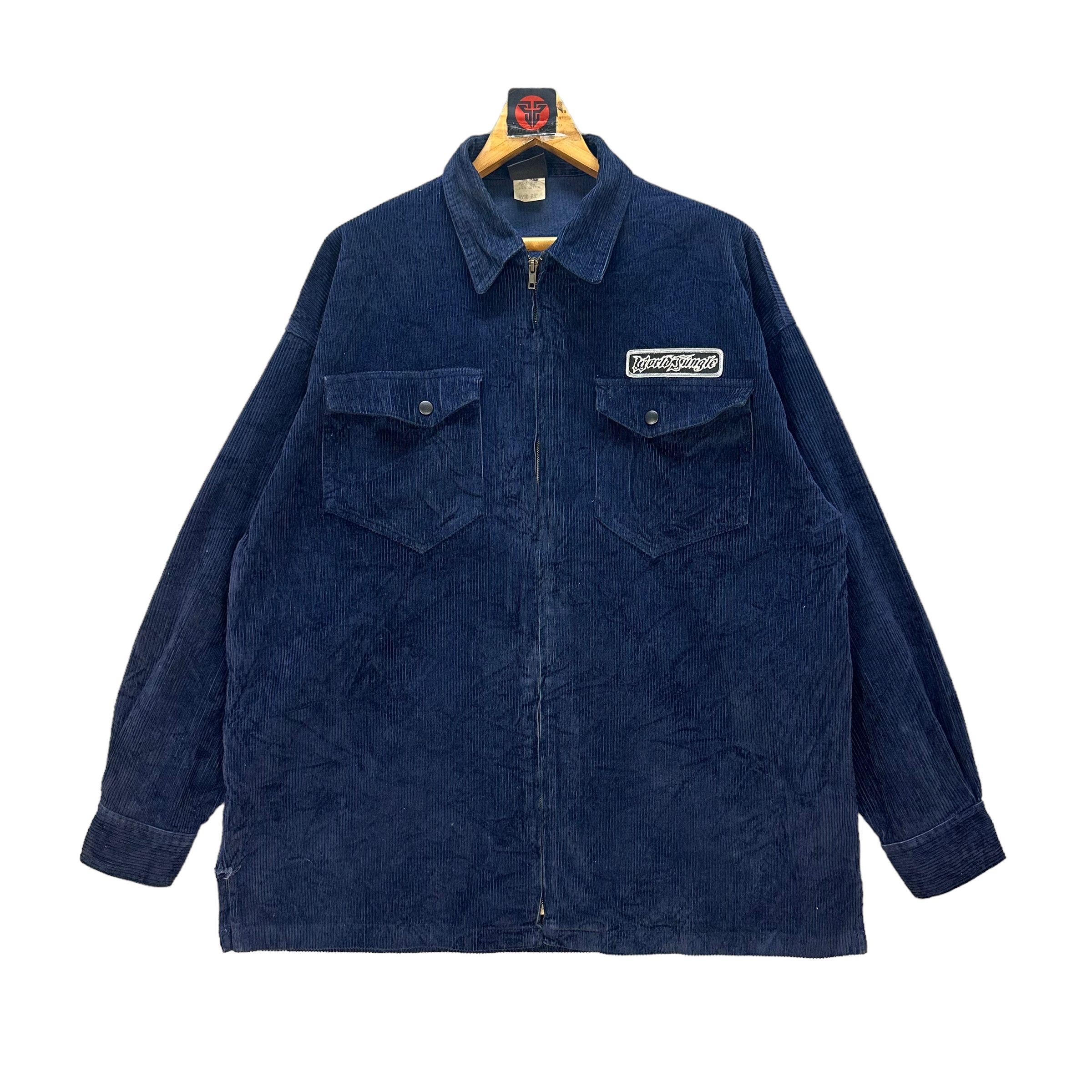Vintage WOLRD JUNGLE CORDUROY WORK JACKET #7636-159 Size US XL / EU 56 / 4 - 1 Thumbnail