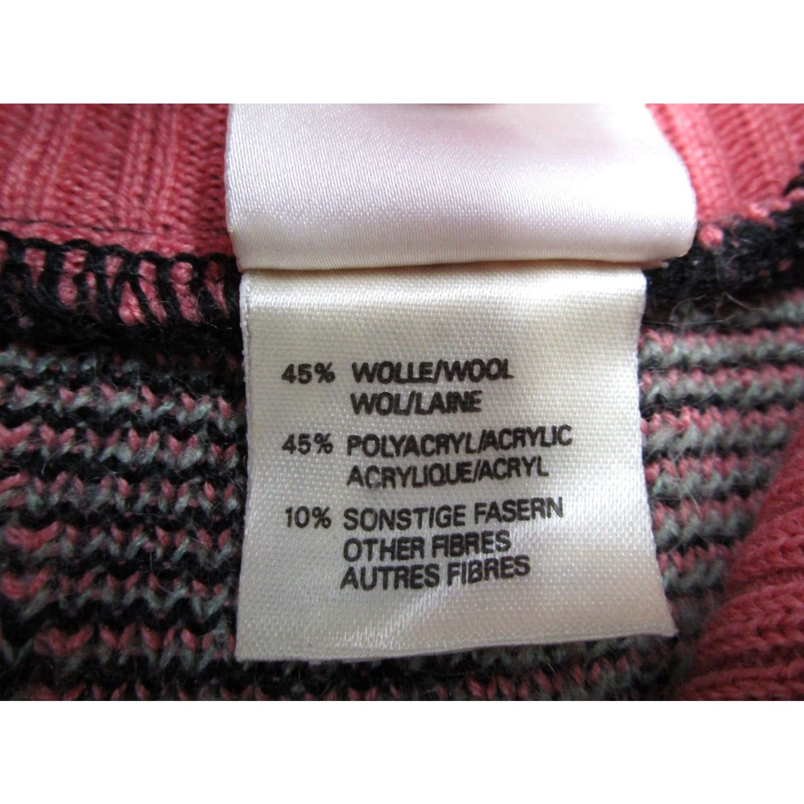 Vintage VINTAGE Mondi Women's Sweater 34 Green Knit 1/4 Zip Long Sleeve Wool Blend Retro 90s Size XXS / US 00 / IT 34 - 4 Thumbnail