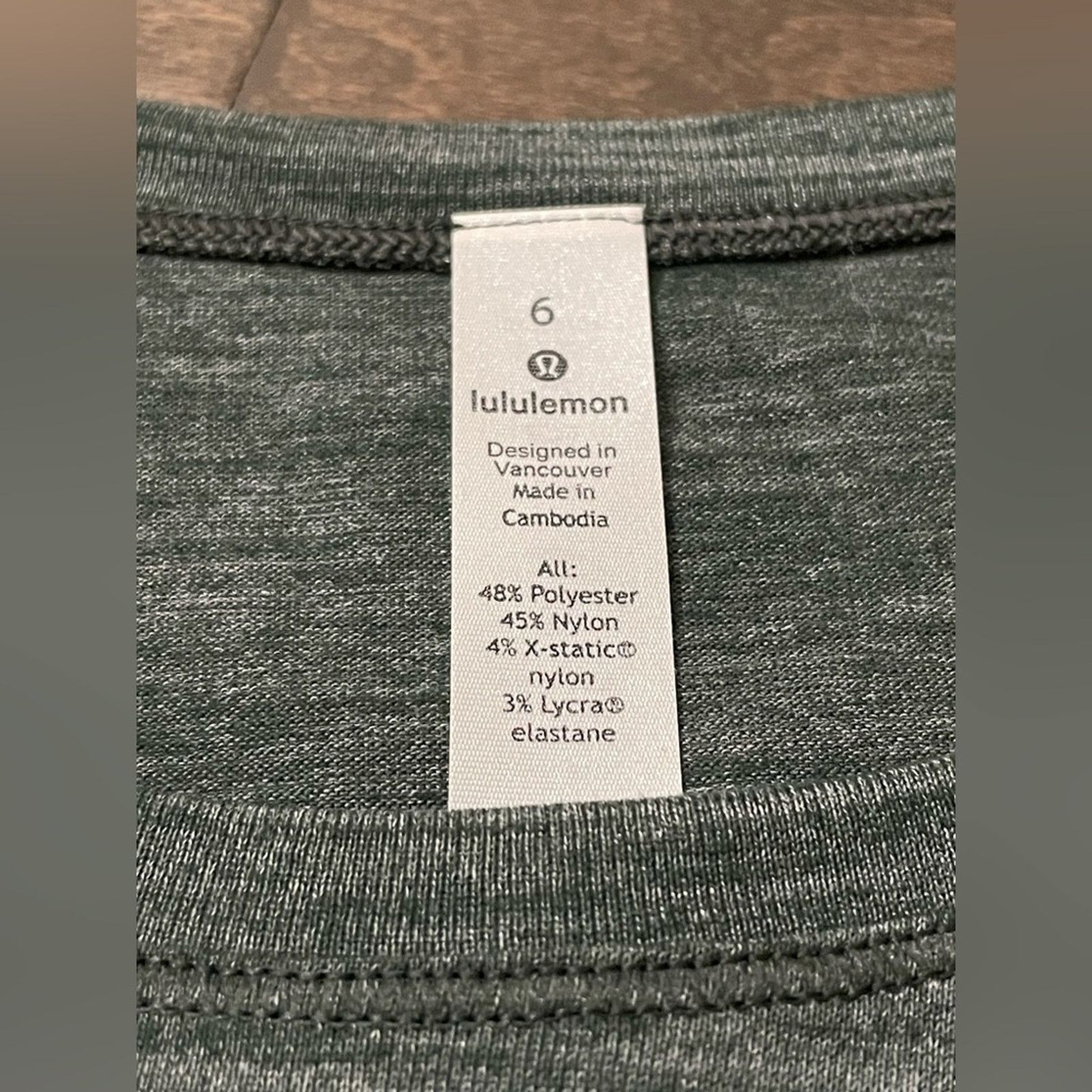 Lululemon Lululemon Var-City Muscle Tank in heathered green - size 6 Size M / US 6-8 / IT 42-44 - 6 Thumbnail