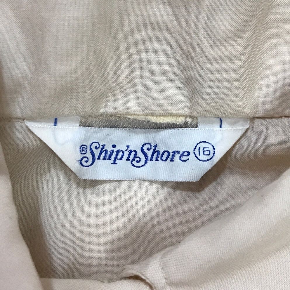 Other Ship'n Shore Vintage Pleated Collared Long Sleeve Top 16 Size XXL / US 16-18 / IT 52-54 - 3 Thumbnail