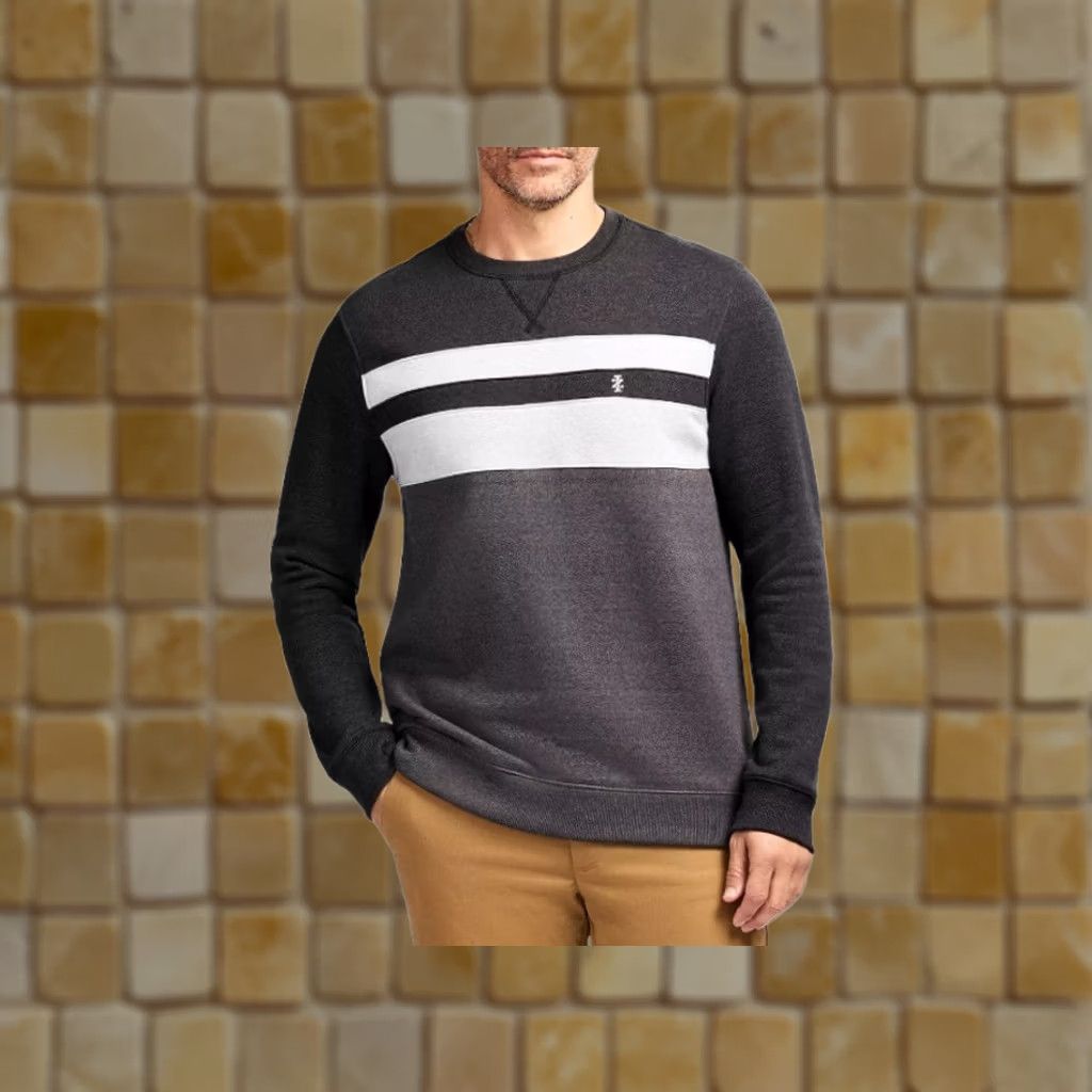 Izod IZOD Advantage Performance Crewneck Fleece Sweater Shirt Black XL Mens Size US XL / EU 56 / 4 - 1 Preview