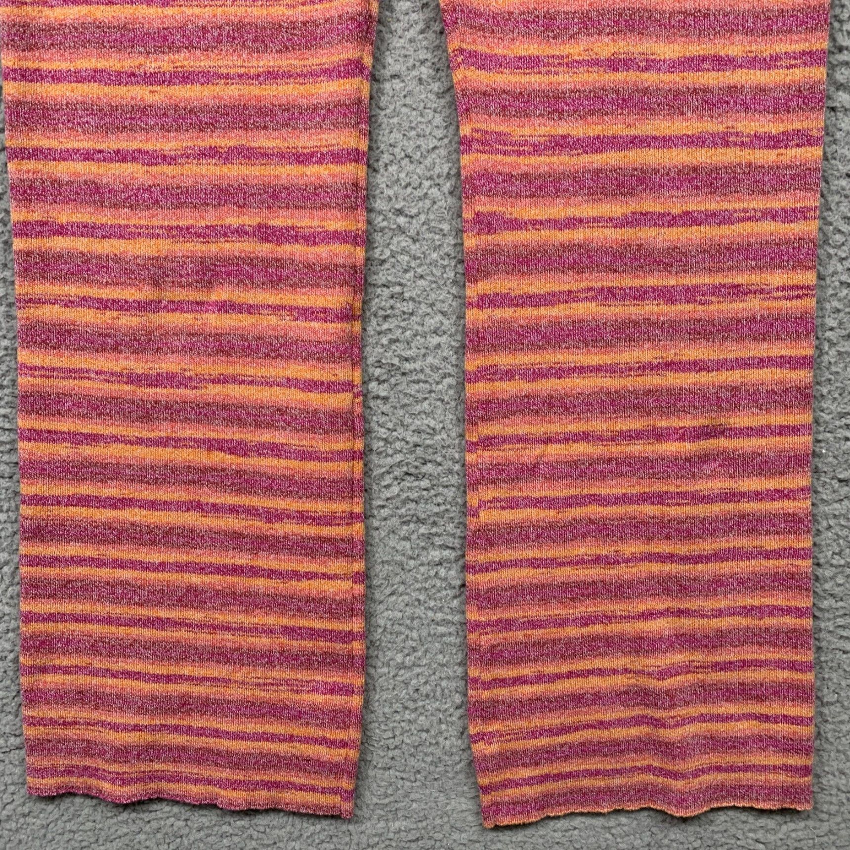 Vintage NEW Wild Fable Misses/Teens Pants XL Stretch Soft Plumb Purple Orange Stripe NWT Size 40" / US 18 - 3 Thumbnail