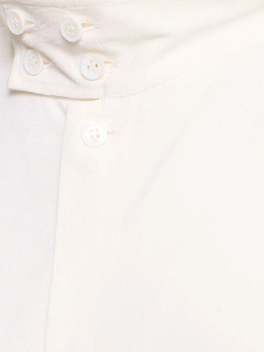 Yohji Yamamoto o1lsvrm0525 Delivery Asymmetric Cotton Shirt in White Size US S / EU 44-46 / 1 - 6 Thumbnail