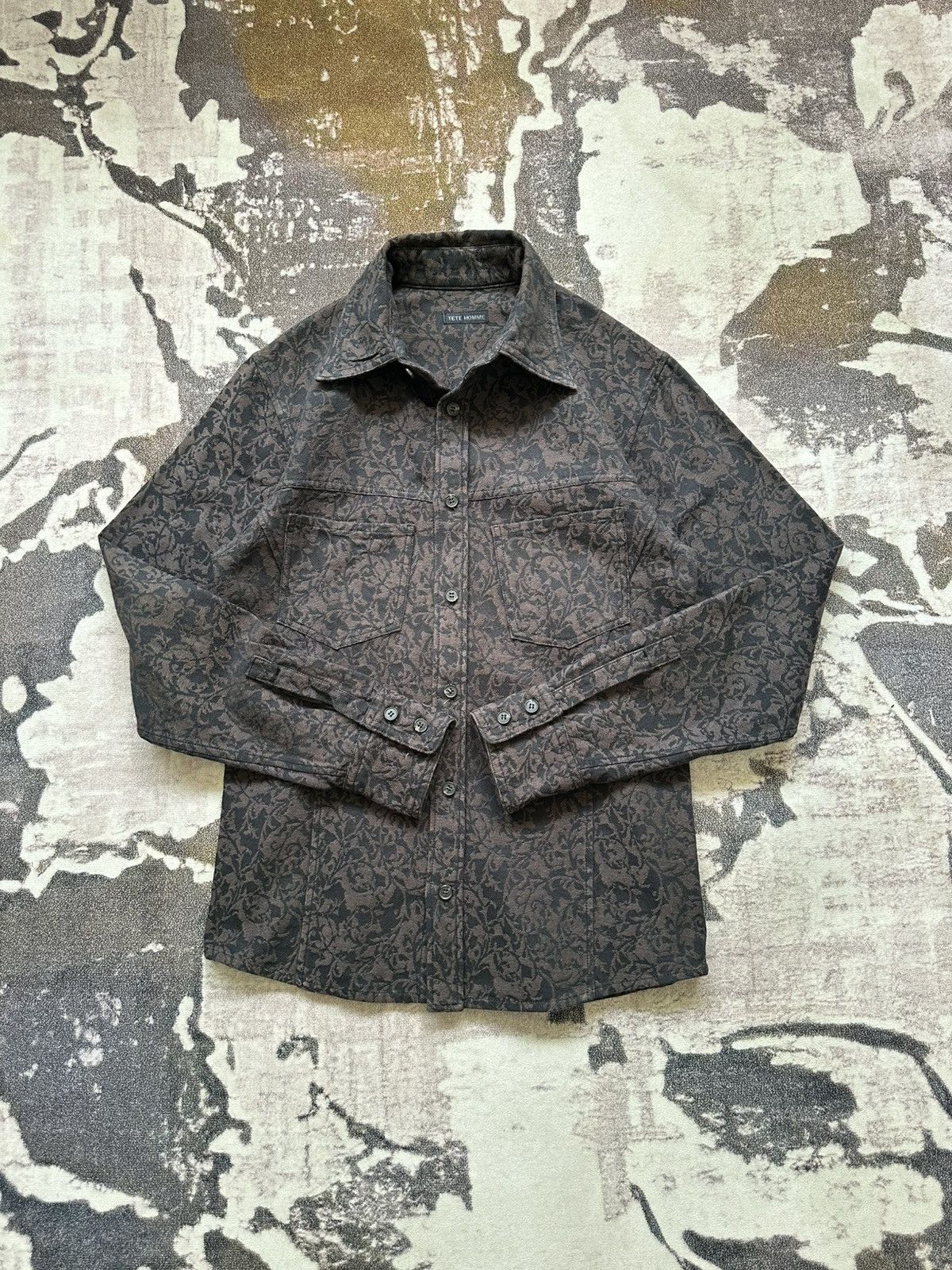 Tete Homme 00’s Tete Homme tribal jacquard shirt Size US L / EU 52-54 / 3 - 4 Thumbnail