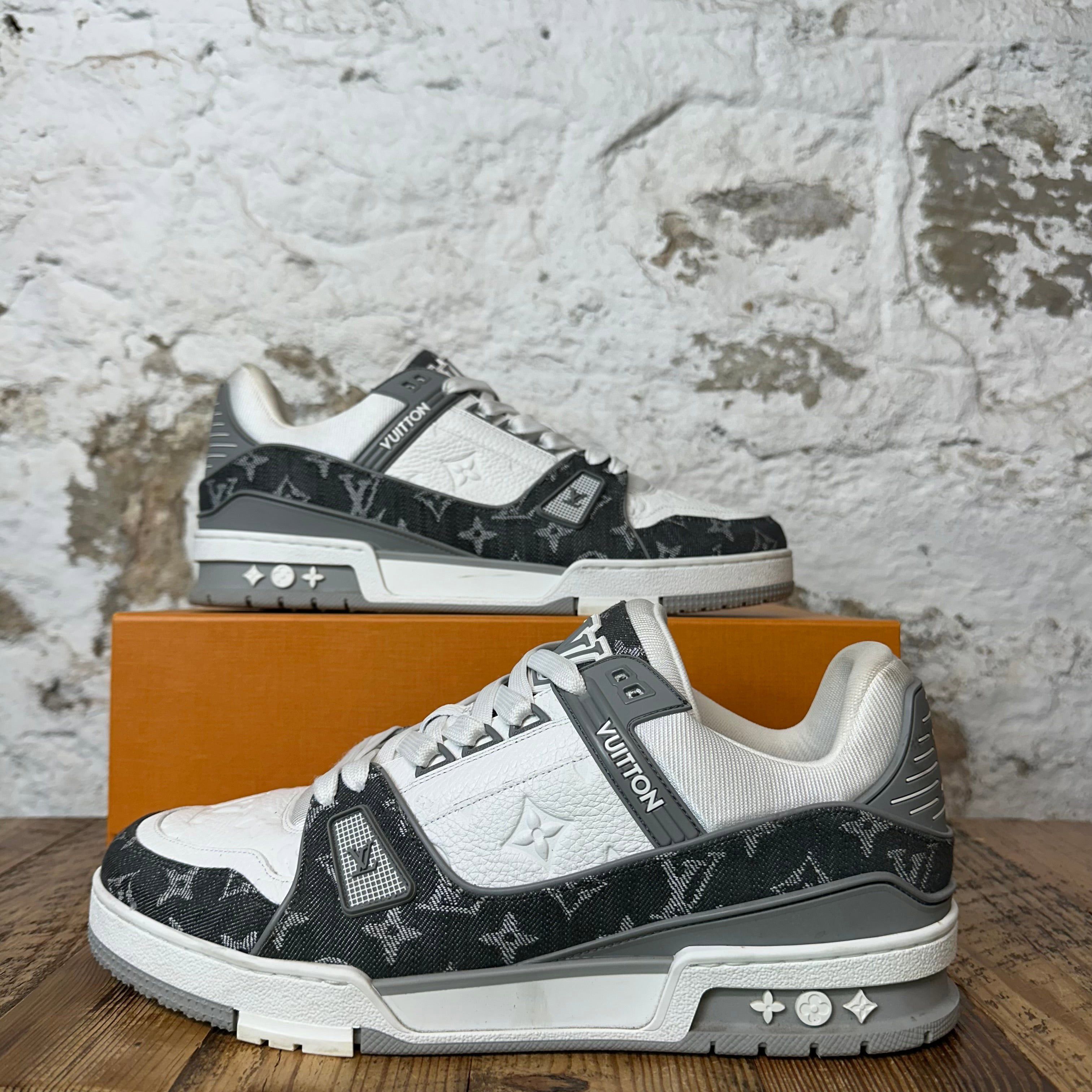 Louis Vuitton Louis Vuitton Grey Monogram Trainer Sneaker Sz 11 (9.5LV) Size US 11 / EU 44 - 1 Thumbnail