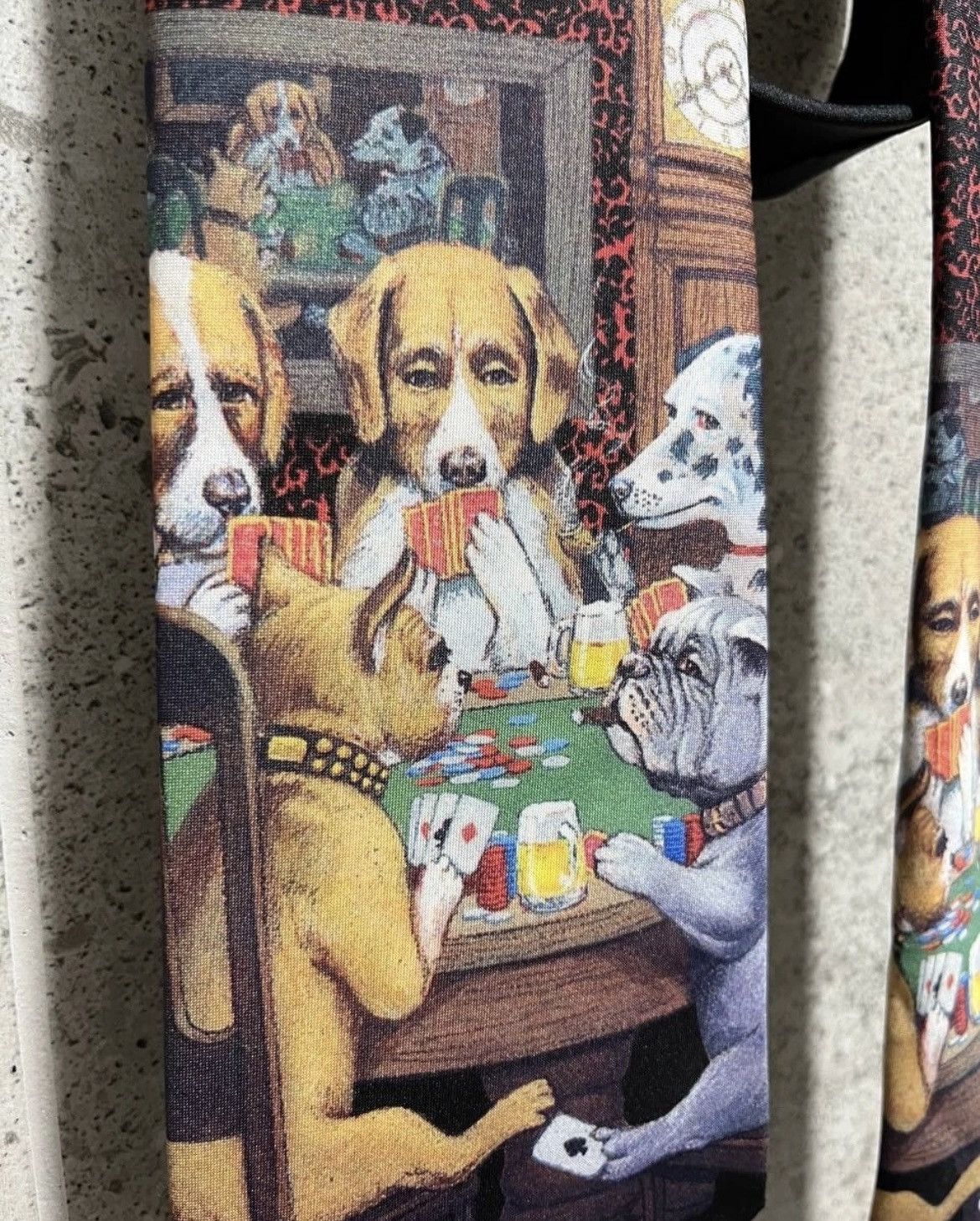 Ralph Marlin × Vintage Ralph Marlin Dogs Playing Poker Tie (1994) Size ONE SIZE - 3 Thumbnail