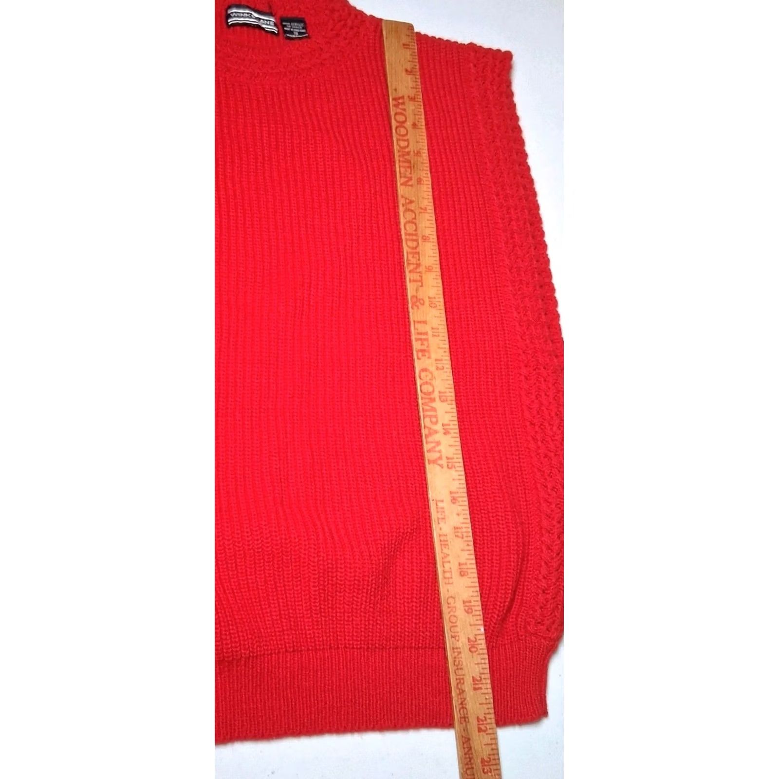 Etro Vintage Winks Lane 80s Retro Sweater Vest Red Ribbed Knit Womens Size 38 Size XS / US 0-2 / IT 36-38 - 4 Thumbnail