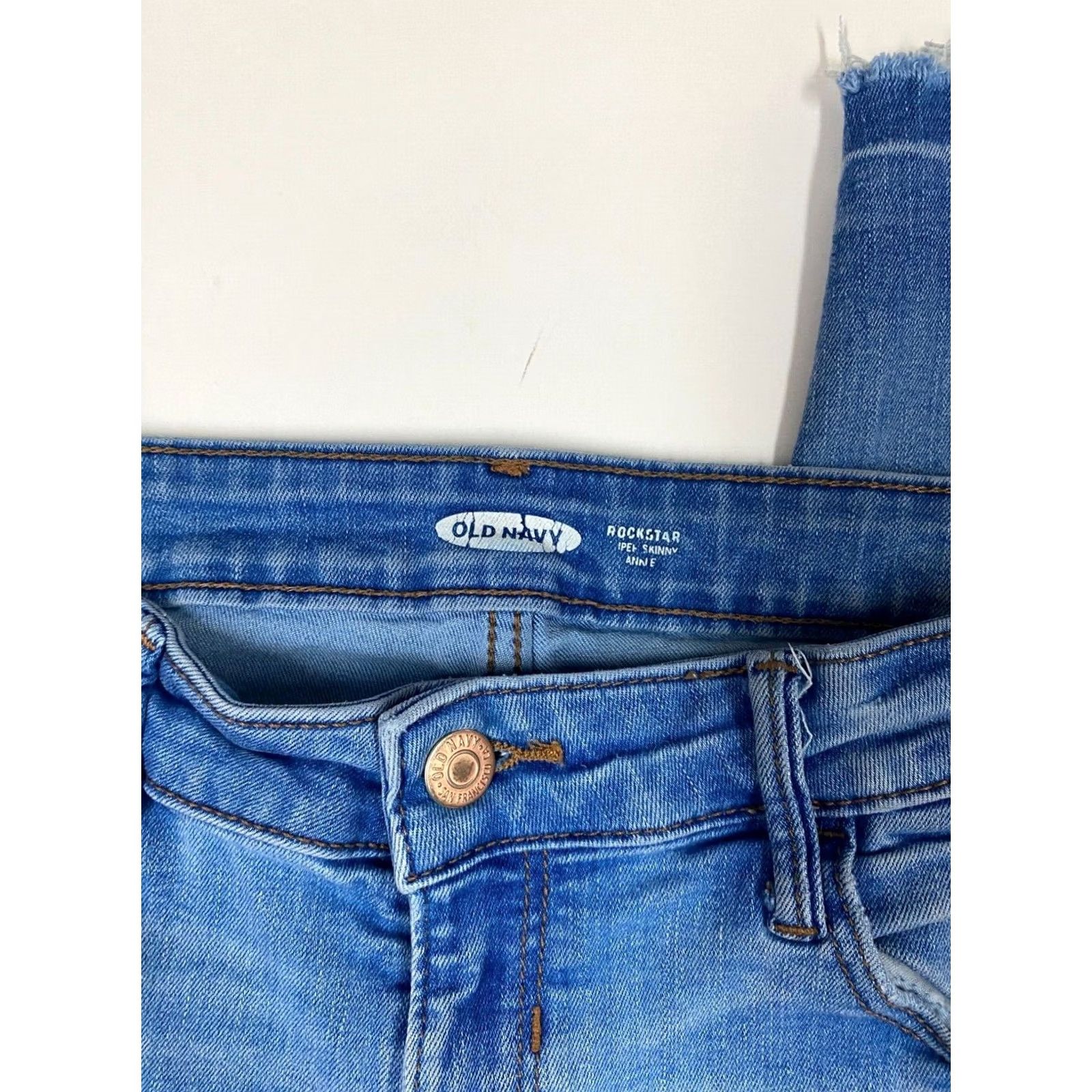 Old Navy Old Navy Jeans Womens 4 Blue Rockstar Skinny Denim 28x26 Stretch Straight Classic Arizona jeans Size 27" / US 4 / IT 40 - 3 Thumbnail