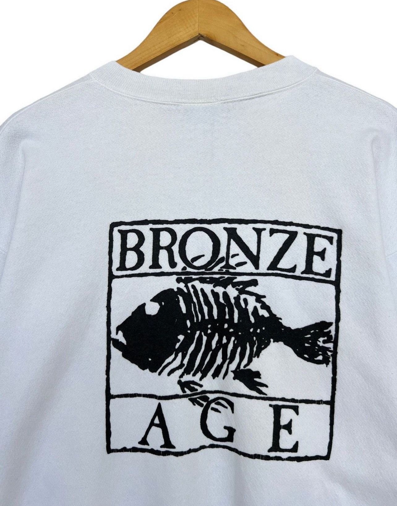 Vintage Pick💥 Vintage 90s Bronze Age Fish Bones Graphic Sweatshirt Size US L / EU 52-54 / 3 - 6 Thumbnail