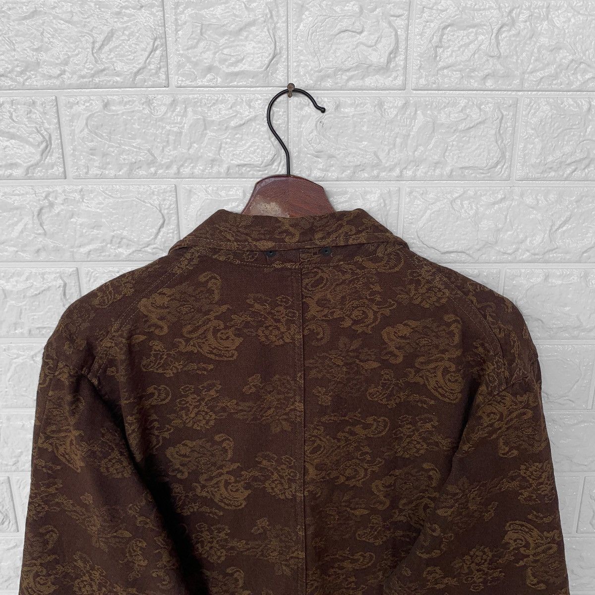 Japanese Brand IN THE ATTIC PAISLEY BROWN DENIM JACKET Size US M / EU 48-50 / 2 - 10 Thumbnail