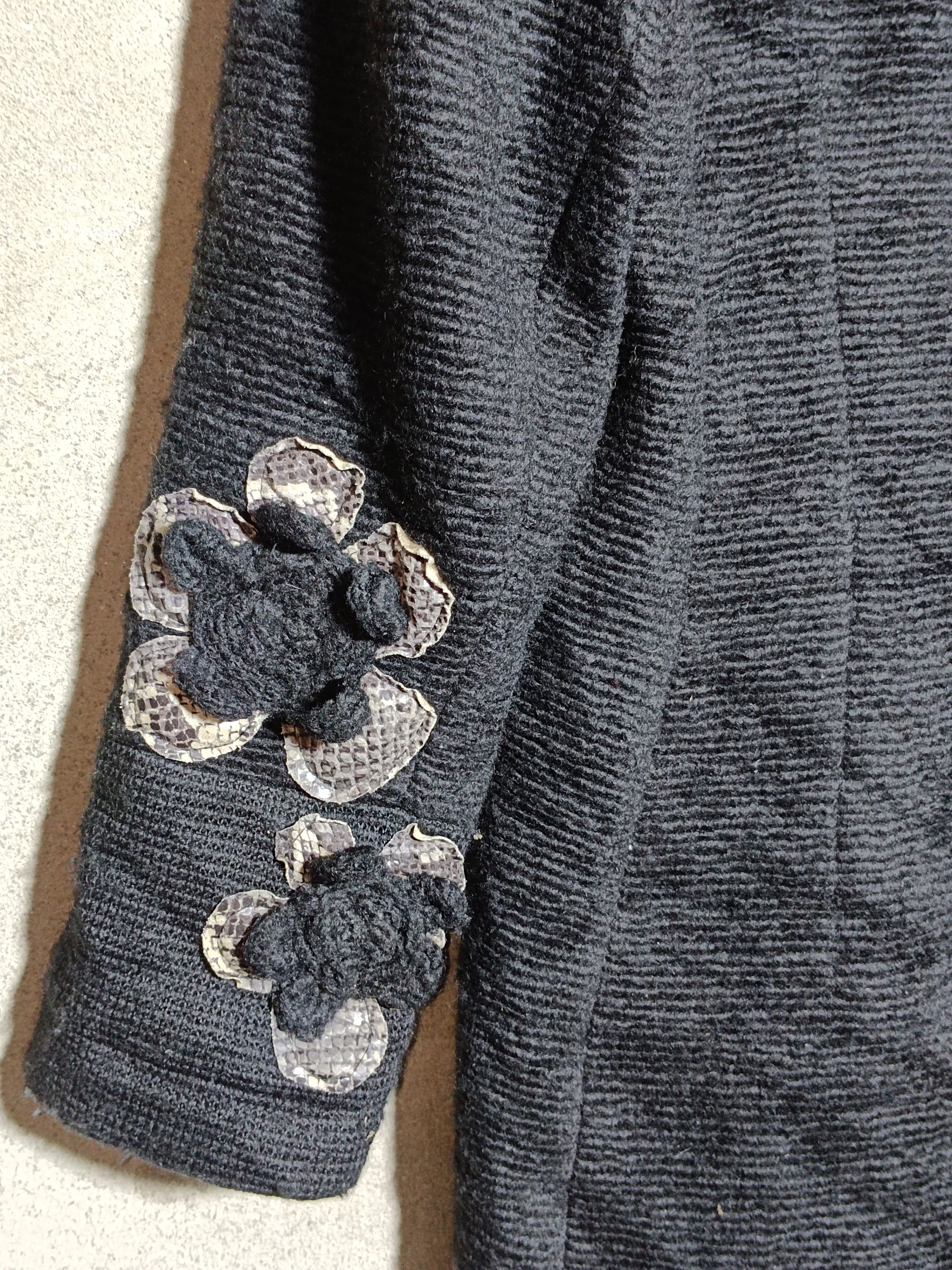 Vintage Zoe Long Jacket Coat Snakes Flowers Size US M / EU 48-50 / 2 - 7 Thumbnail