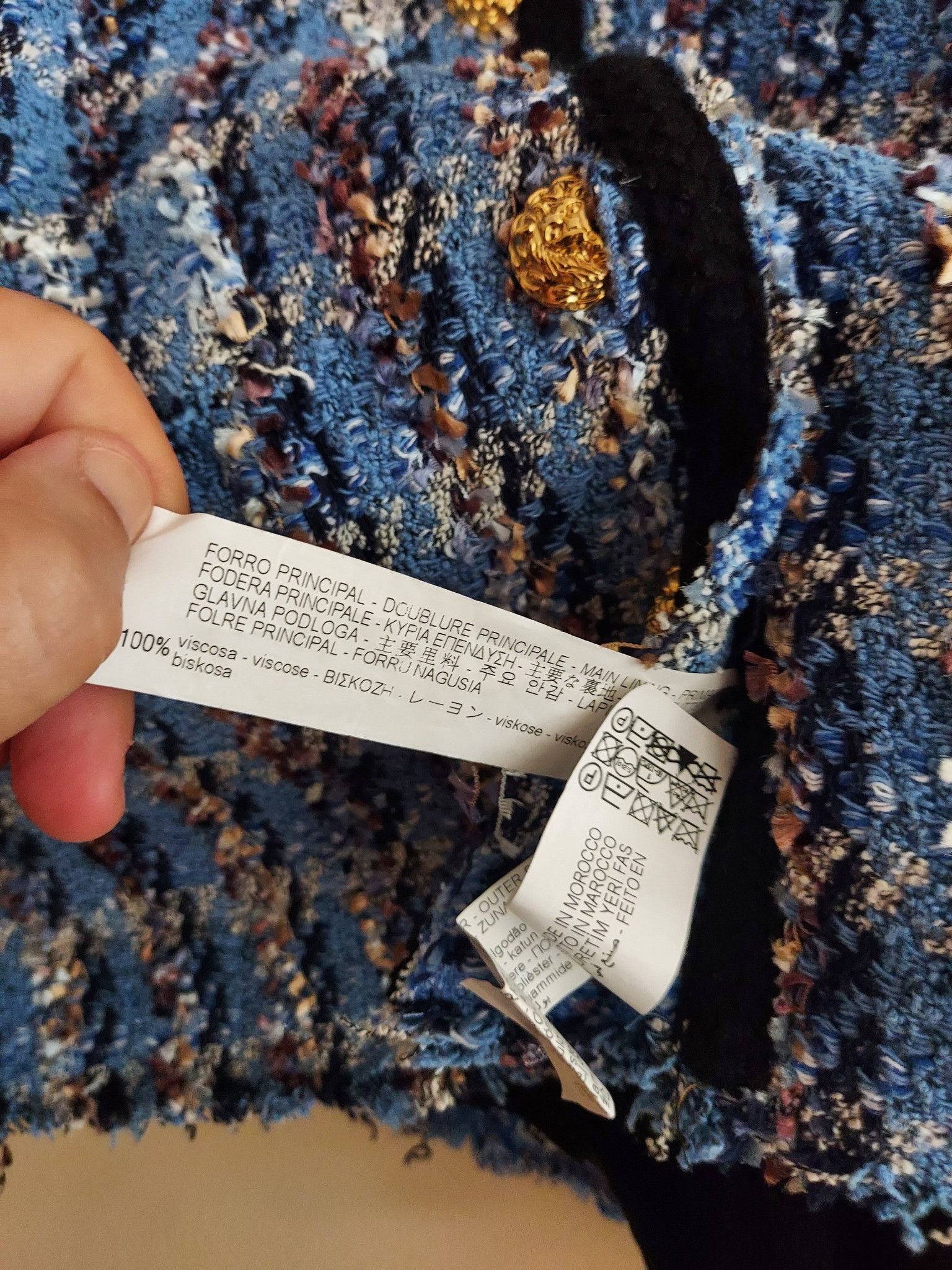 Zara ZARA Tweed blazer S Size S / US 4 / IT 40 - 6 Thumbnail
