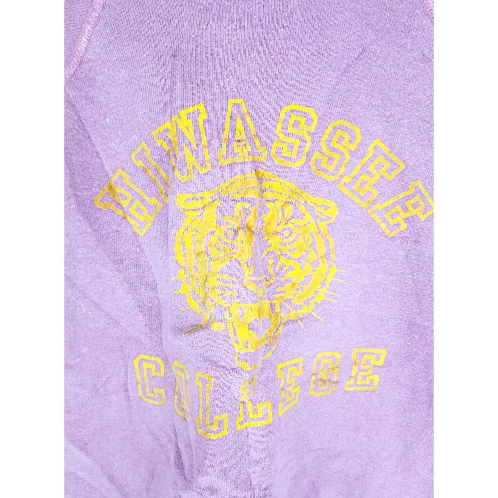 Vintage VINTAGE 50' HIWASSEE COLLEGE FLOCK PRINT SHORT SLEEVE SWEATSHIRT SZ XLARGE Size US XL / EU 56 / 4 - 2 Thumbnail