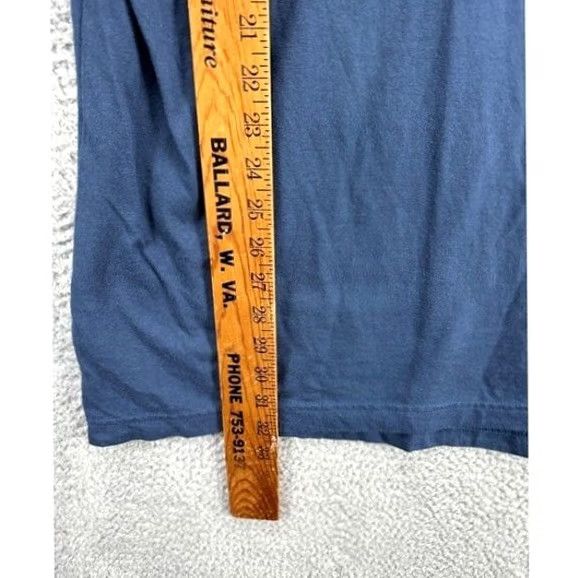 Duluth Trading Company Duluth Trading Co. Longtail T Shirt Men XL Blue Spell Out Beaver Regular Crew Neck, Breathable, Cotton, Solid, Preppy, New without tags Size US XL / EU 56 / 4 - 7 Thumbnail