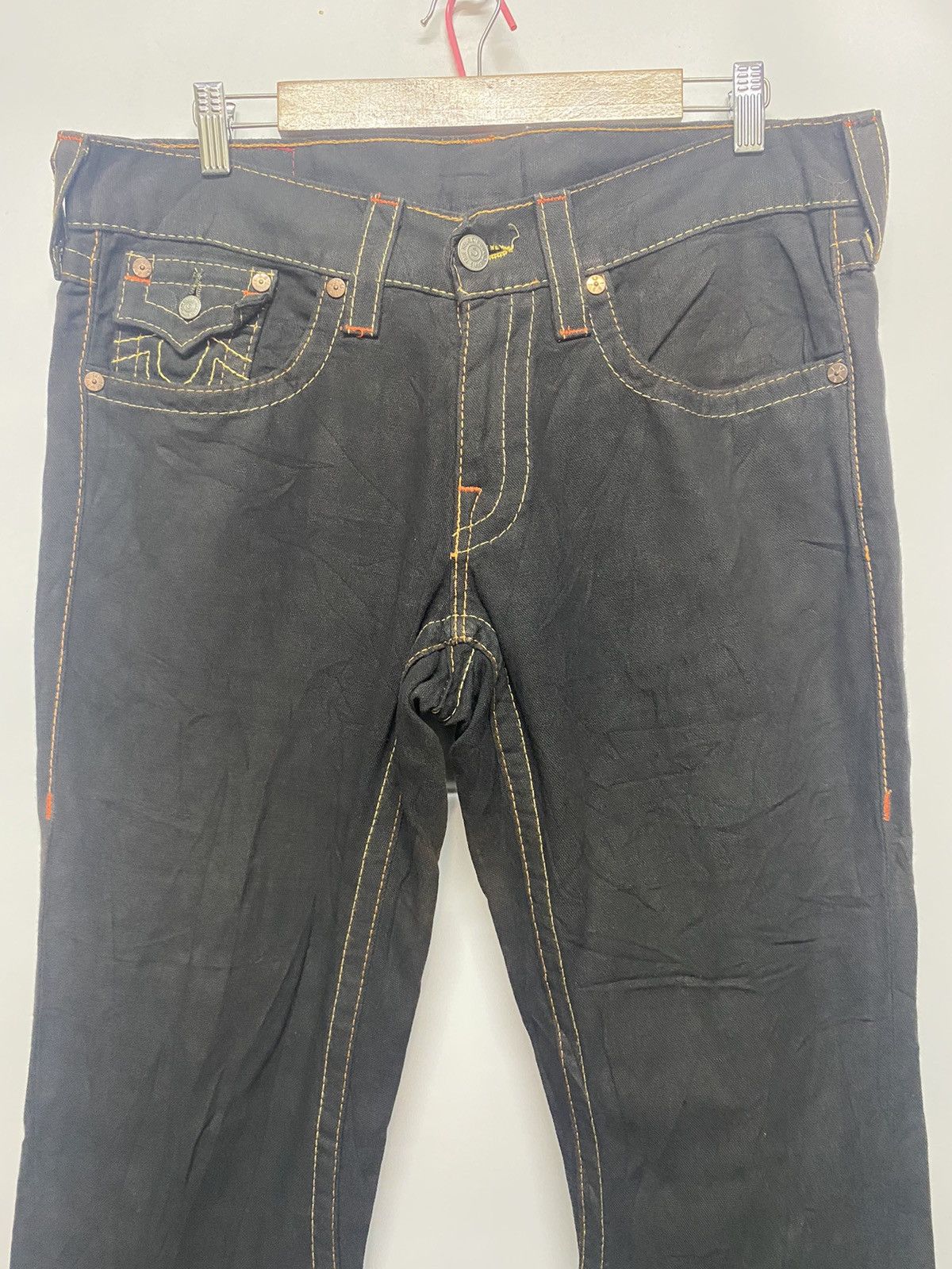 True Religion × Vintage True Religion Joey Denim Jeans Flare Bootcut Size 36" / US 14 / IT 50 - 3 Thumbnail