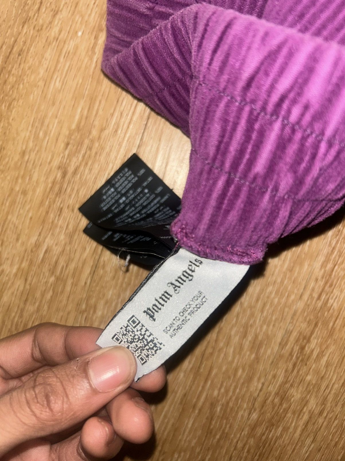 Palm Angels PALM ANGELS Purple Corduroy Track Pants Size US 30 / EU 46 - 4 Thumbnail
