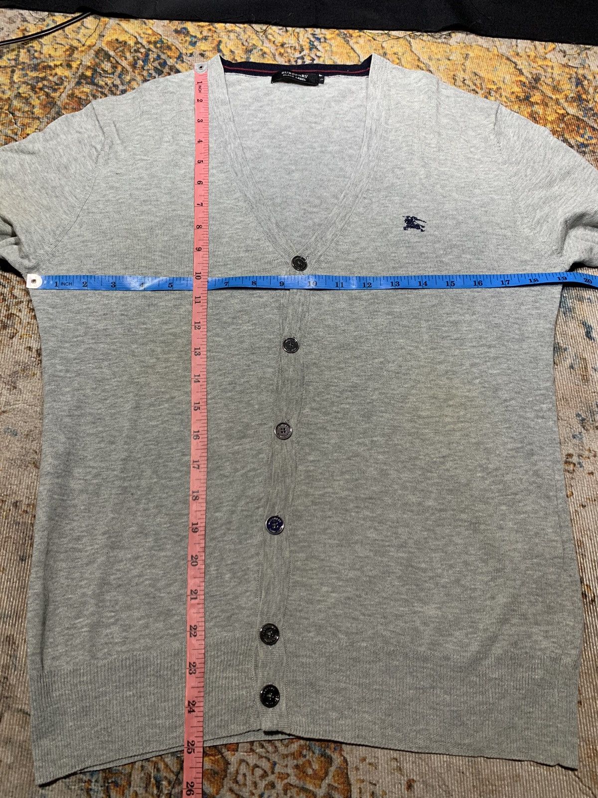 Burberry BURBERRY Cardigan Sweater Grey Size US M / EU 48-50 / 2 - 8 Thumbnail