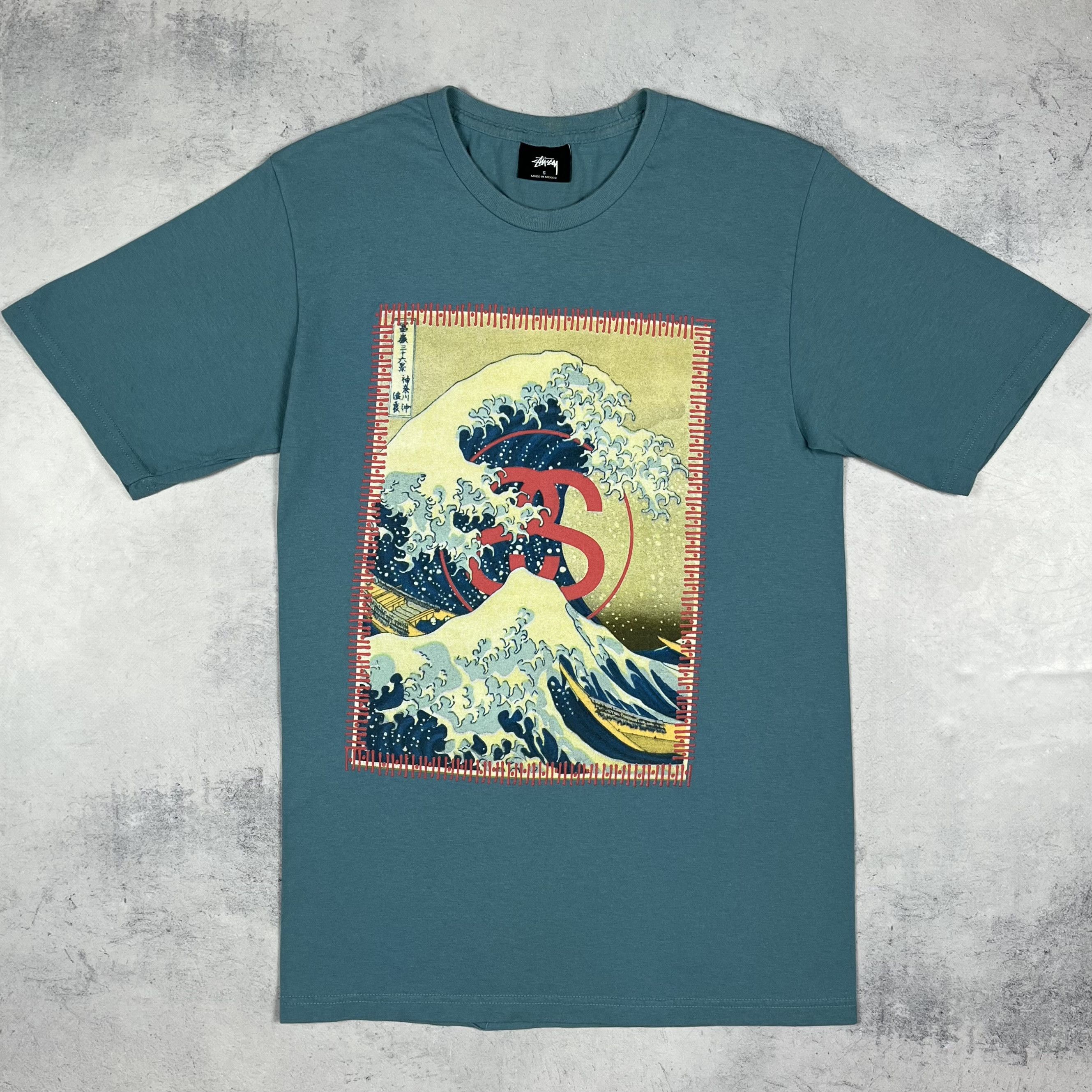 Stussy Vintage Stussy Wave Art Big Logo T Shirt 00’s Size US S / EU 44-46 / 1 - 3 Thumbnail