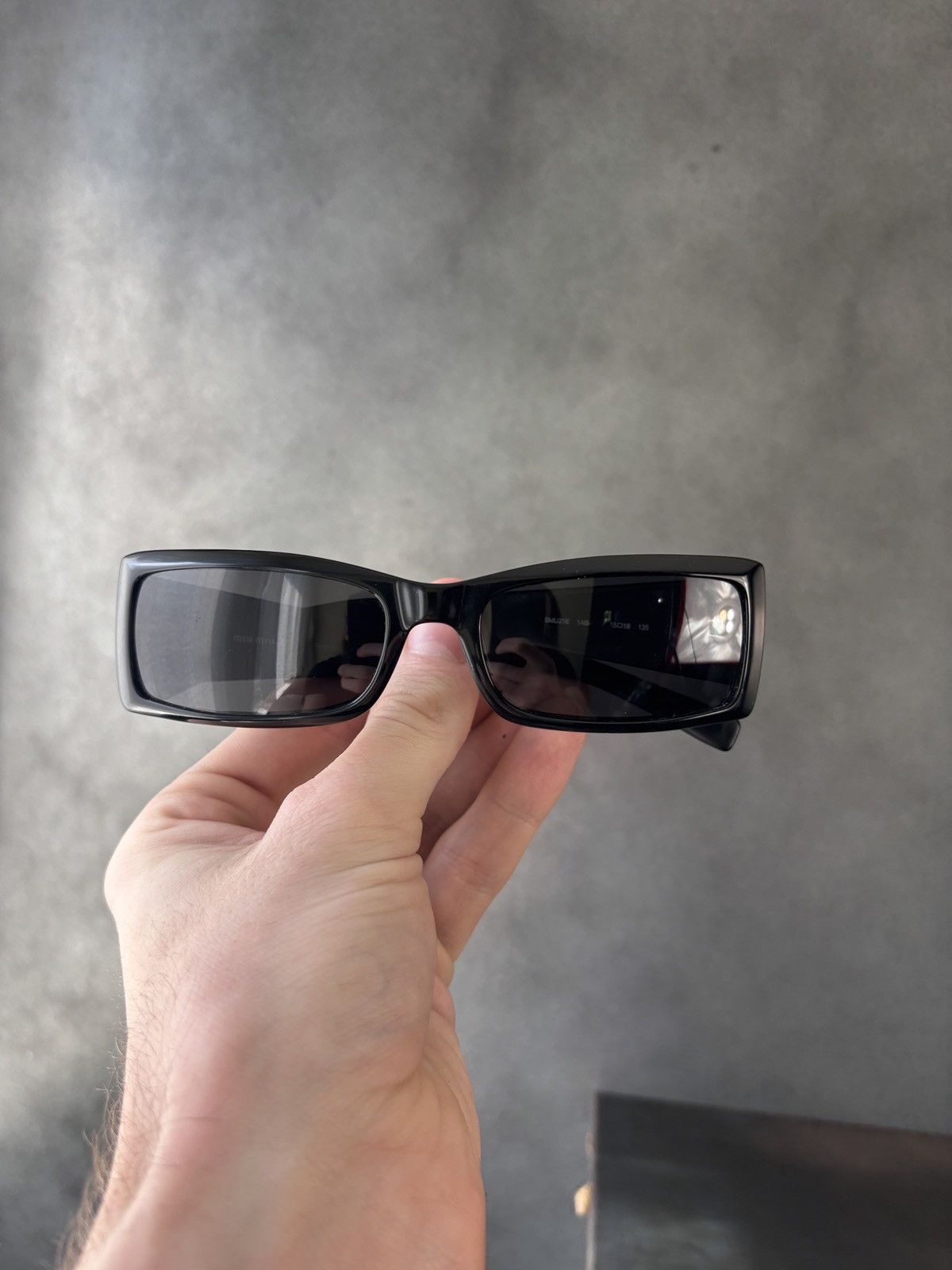 Miu Miu Miu Miu Sunglasses 2000s Y2K Silver Circles SMU21E Vintage Size ONE SIZE - 19 Thumbnail