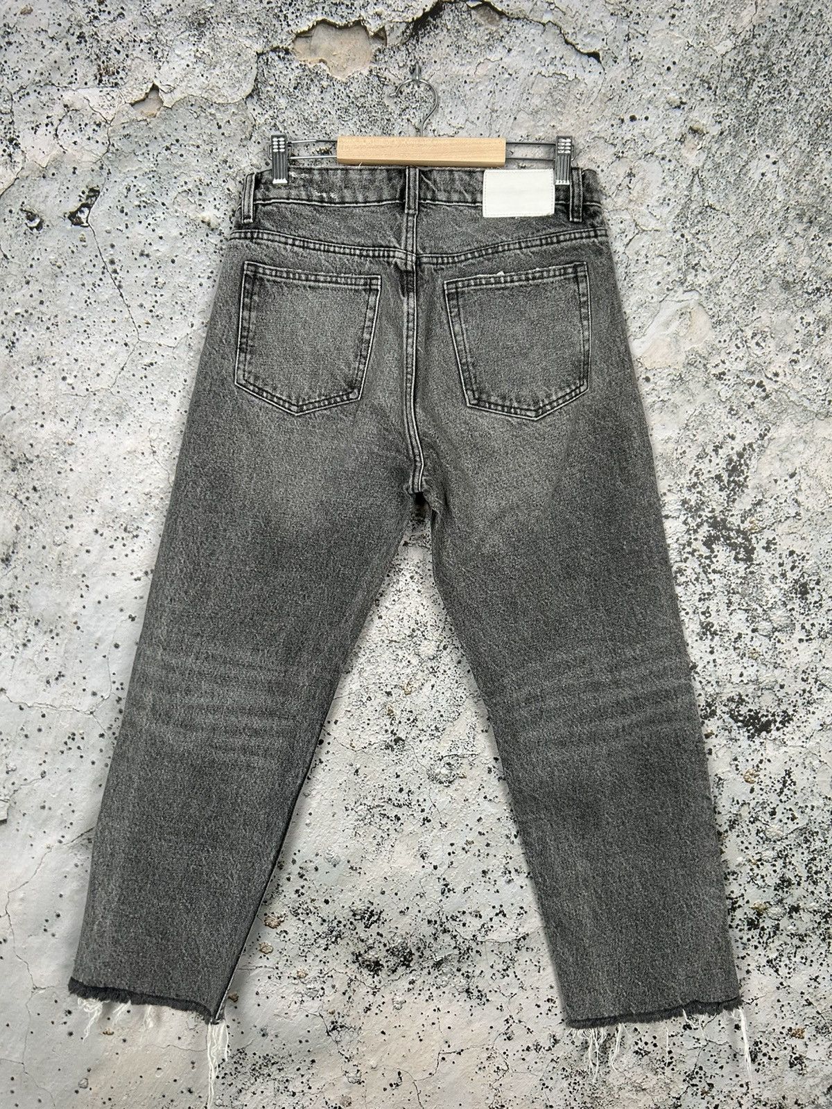 Other Zara Washed Grey Distressed Jeans Denim Punk Skate Grunge Size US 28 / EU 44 - 4 Thumbnail