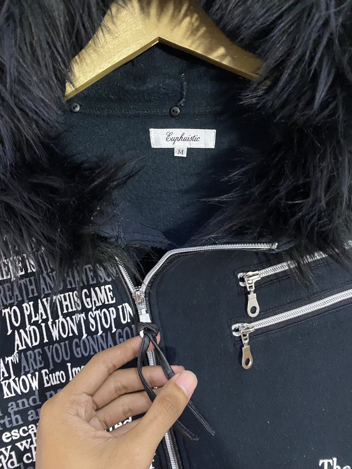 If Six Was Nine 💥Poem💥 Fur Zipper Hoodie LGB Style Size US M / EU 48-50 / 2 - 12 Thumbnail