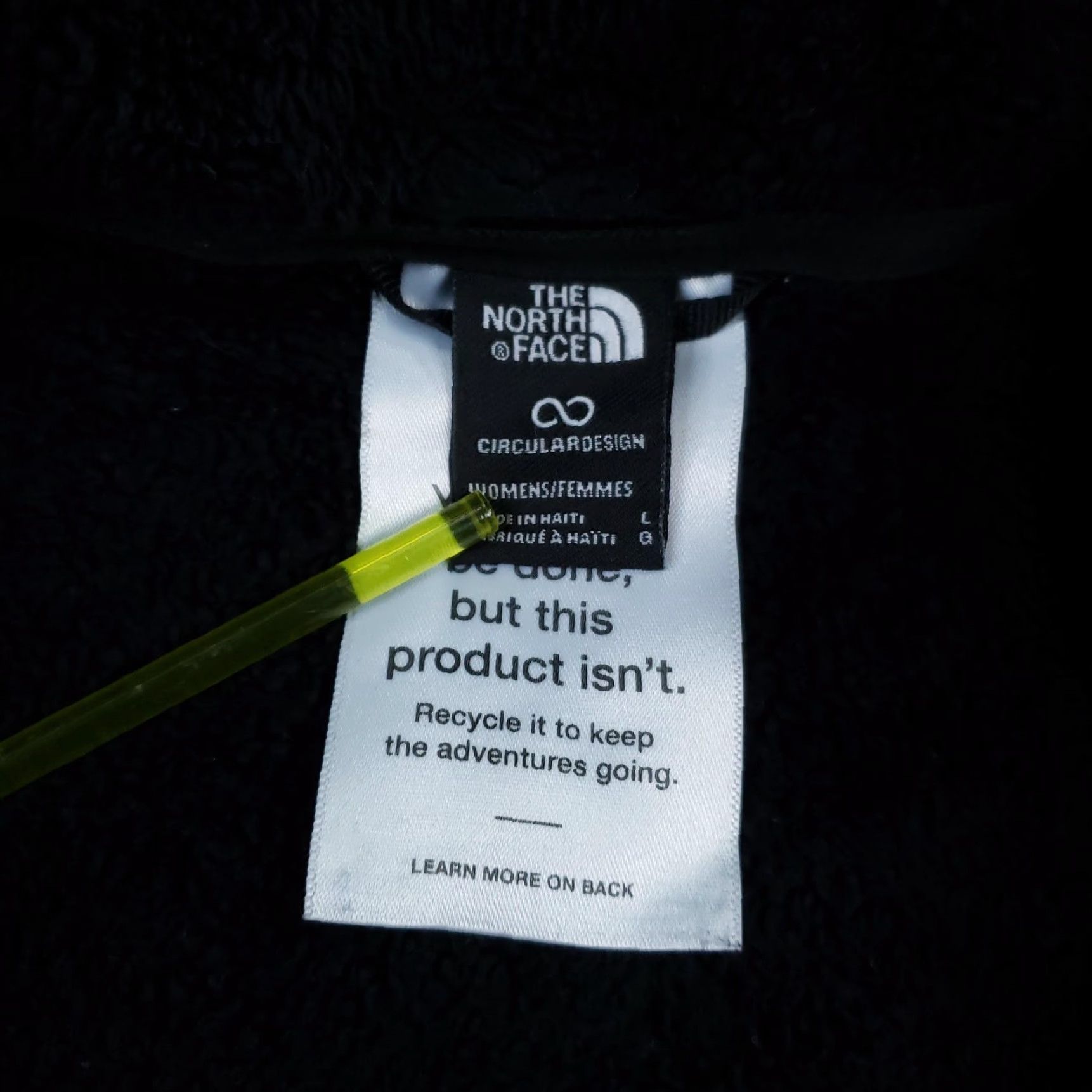 The North Face The North Face Jacket Womens Large Black Fleece Full Zip Outdoor Warm Soft Size L / US 10 / IT 46 - 6 Thumbnail