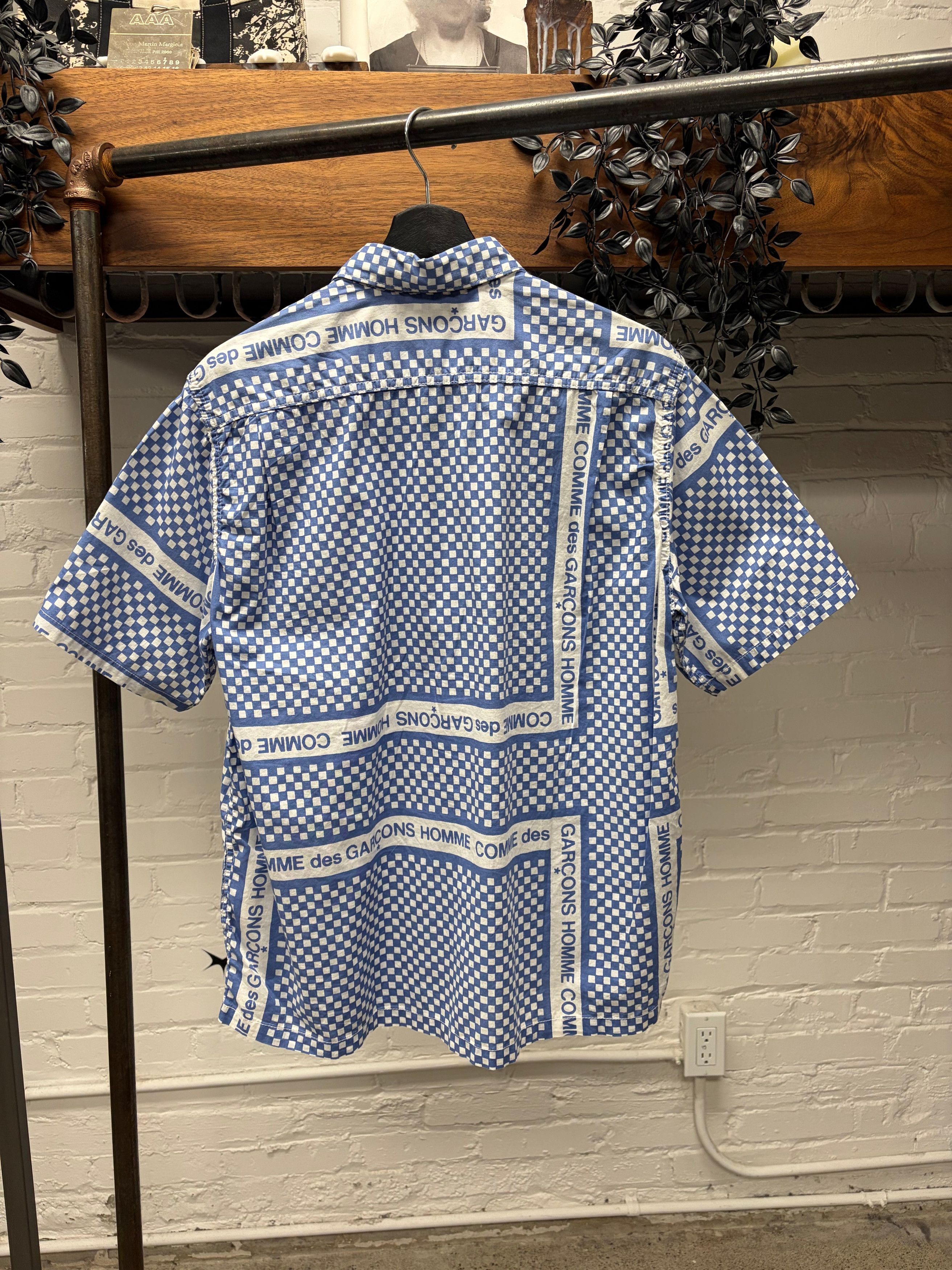 Comme des Garcons SS2003 Comme Des Garçons Homme ‘Checkerboard’ Short Sleeve Shirt Size US M / EU 48-50 / 2 - 4 Thumbnail