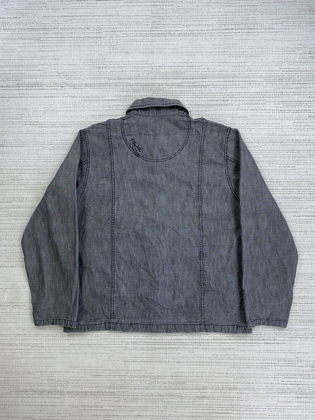 Hai Sporting Gear × Issey Miyake × Vintage Vintage Issey Miyake HAI Sporting Gear Denim Jacket Size US M / EU 48-50 / 2 - 2 Thumbnail