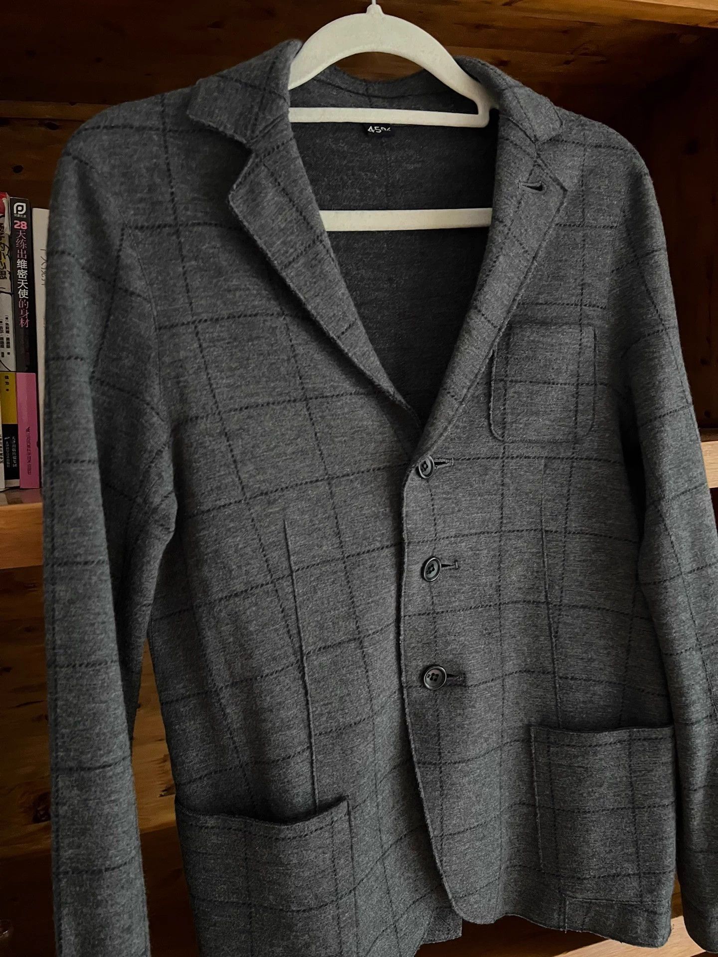 45rpm 45r women gray check wool blazer near new size 2 Size XS / US 0-2 / IT 36-38 - 2 Thumbnail