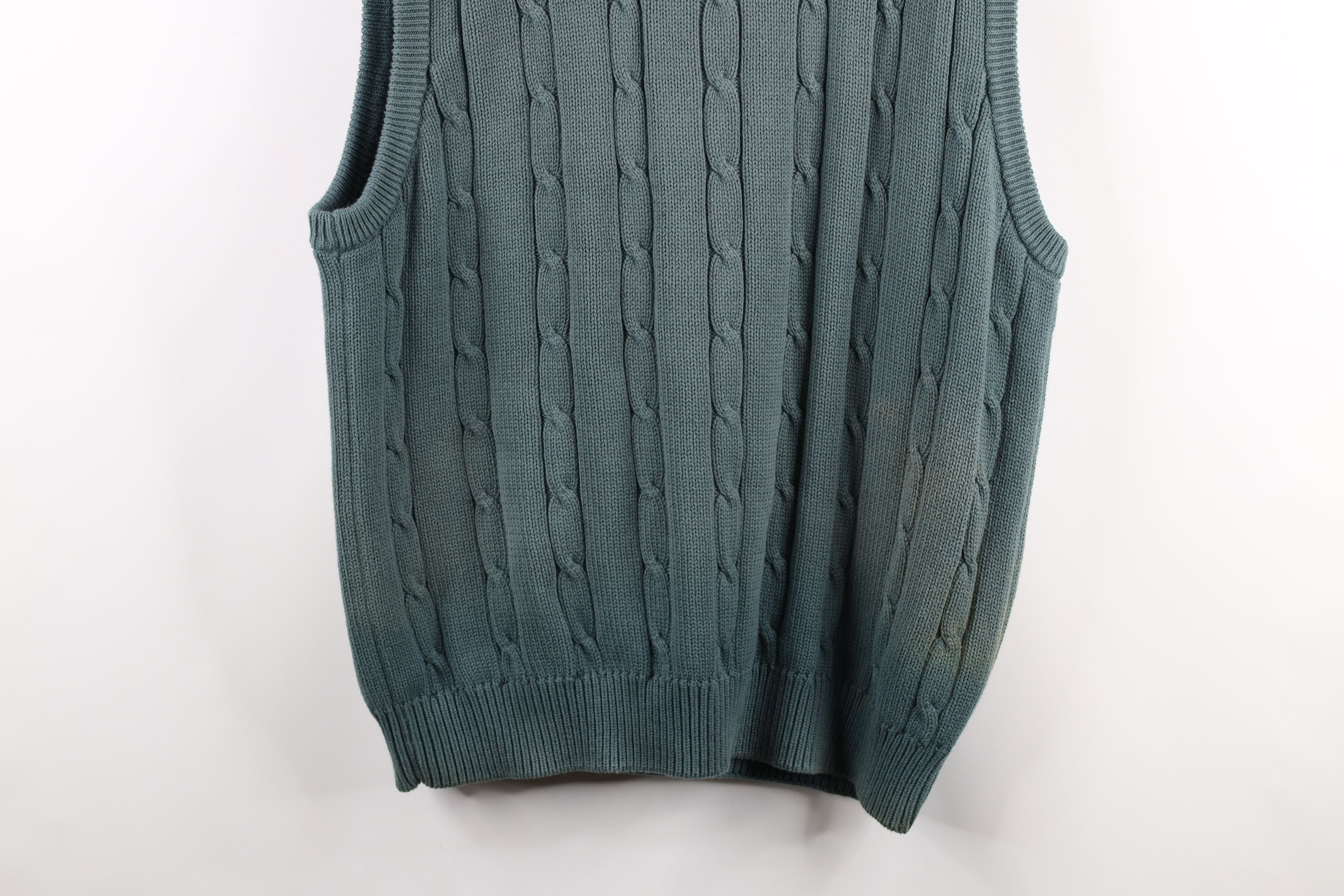 Vintage Vintage 90s Out 1998 US Open Golf Cable Knit Sweater Vest Size US XL / EU 56 / 4 - 11 Thumbnail