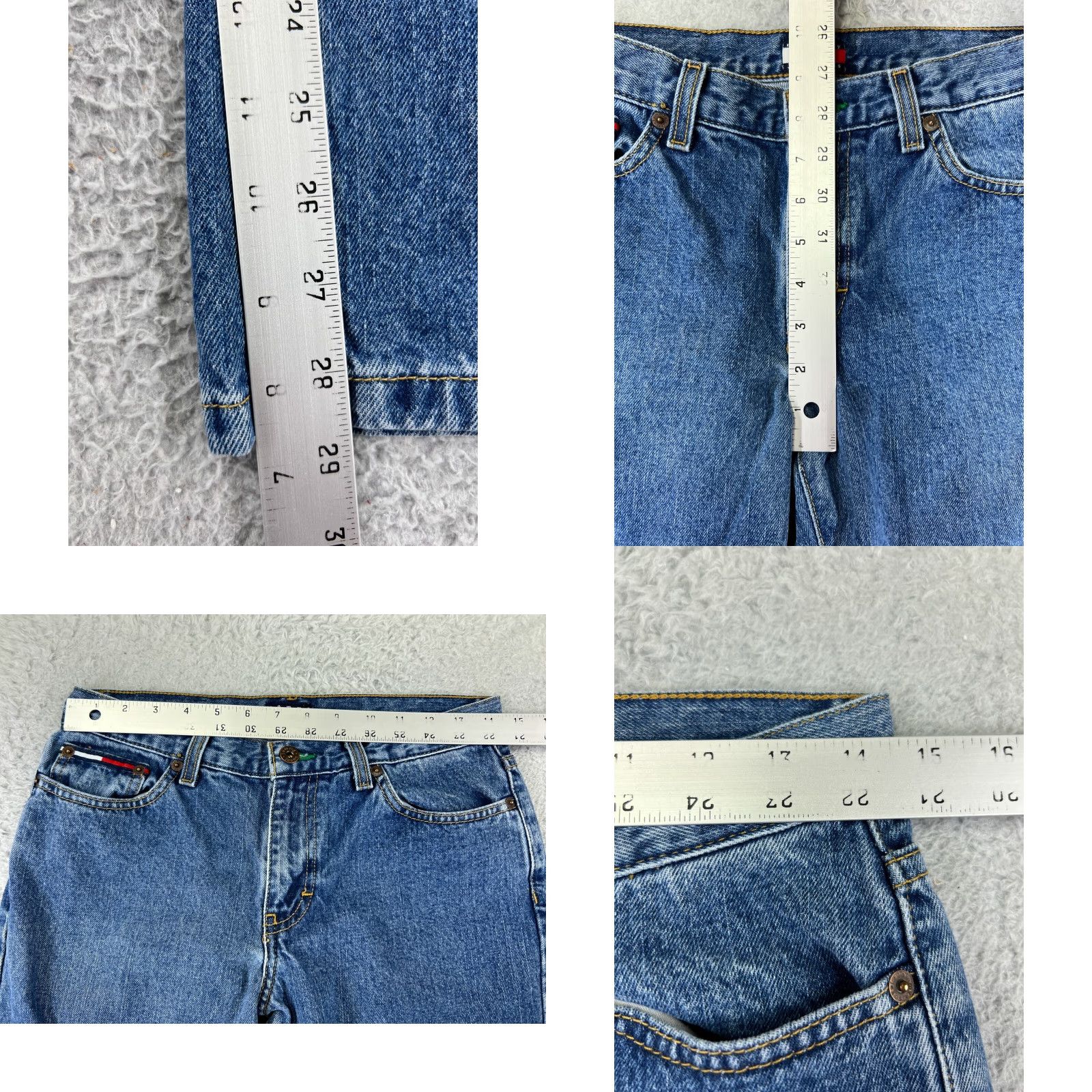 Tommy Hilfiger Tommy Hilfiger Jeans Womens 7 Blue Denim Bootcut Mid Rise 5-Pocket Design Cotton Blend Stretch Size 28" / US 6 / IT 42 - 9 Thumbnail