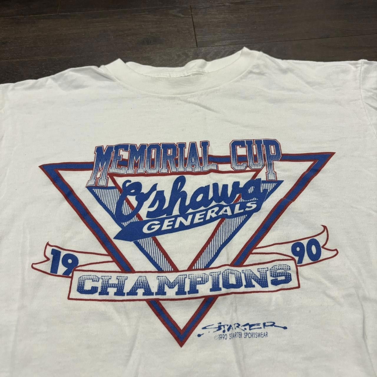 Starter Vintage Oshawa Generals Memorial Cup Champions T Shirt 1990 Size US L / EU 52-54 / 3 - 1 Thumbnail