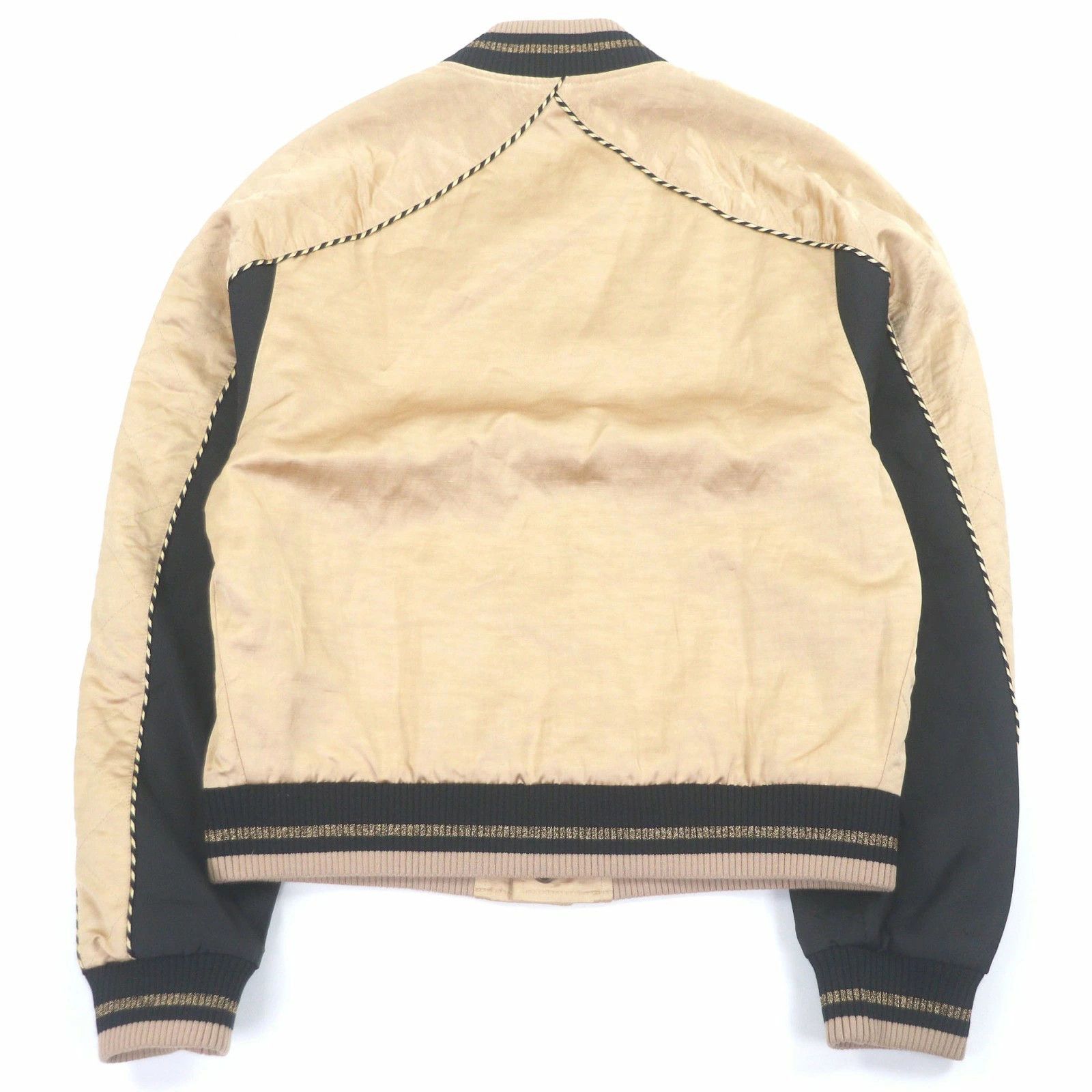 Saint Laurent Paris SAINT LAURENT PARIS Teddy/ Stadium Jacket Gold/Black 46 Size US S / EU 44-46 / 1 - 4 Thumbnail