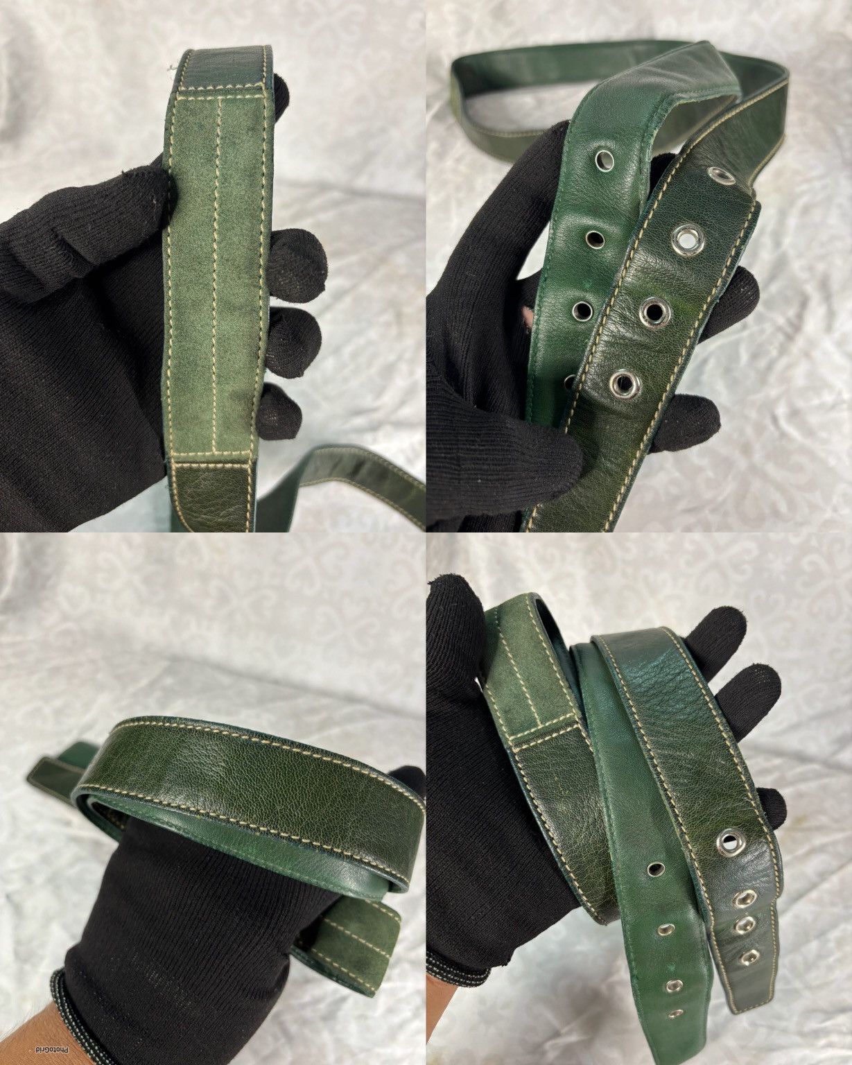 Coach (over used) Coach Green Suede Leather Sling Bag Size ONE SIZE - 19 Thumbnail