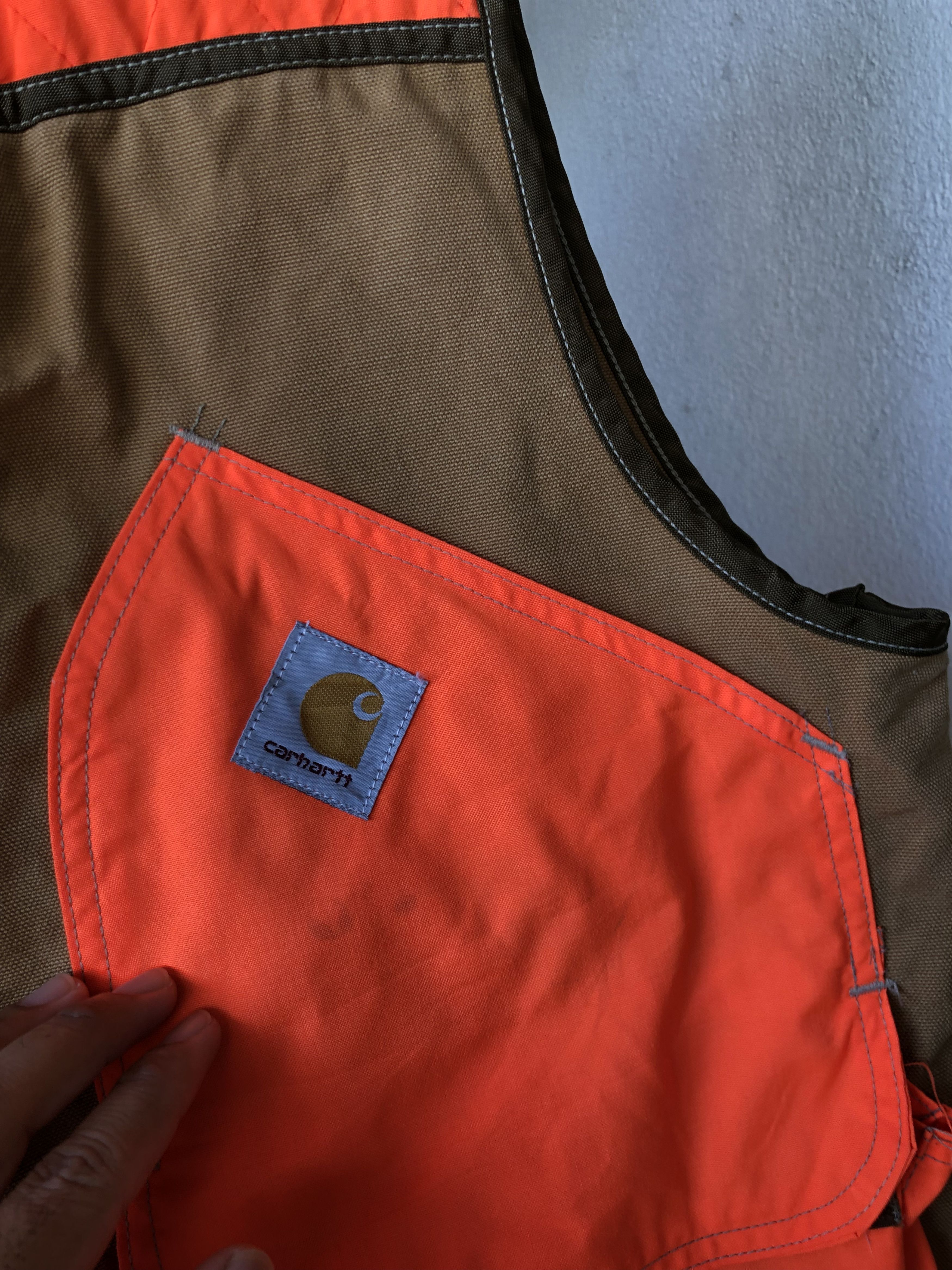Carhartt Rare❗️Vintage Carhartt Blaze Orange Game Hunting Vest Jacket Size US XL / EU 56 / 4 - 5 Thumbnail