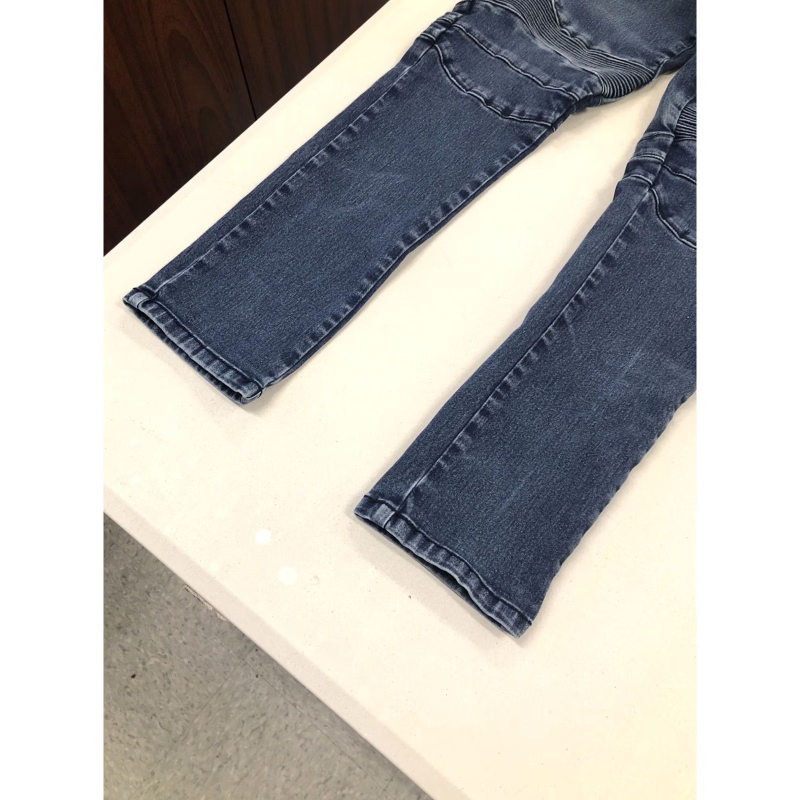 Vintage XRAY Jeans Skinny stretch Denim Pants Motorcycle Biker Moto Tapered Mens 30x28 Denim Blue Slim 5-Pocket Zip Low Rise Size US 30 / EU 46 - 4 Thumbnail