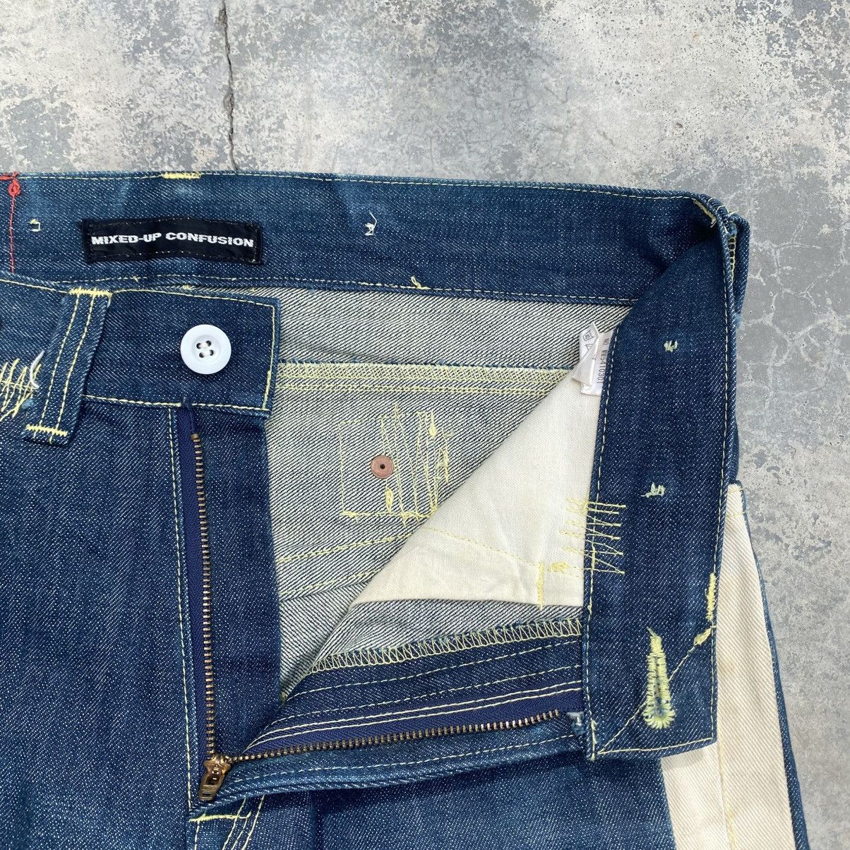 Japanese Brand MIXED UP CONFUSION Hybrid Jeans Size US 33 - 11 Thumbnail