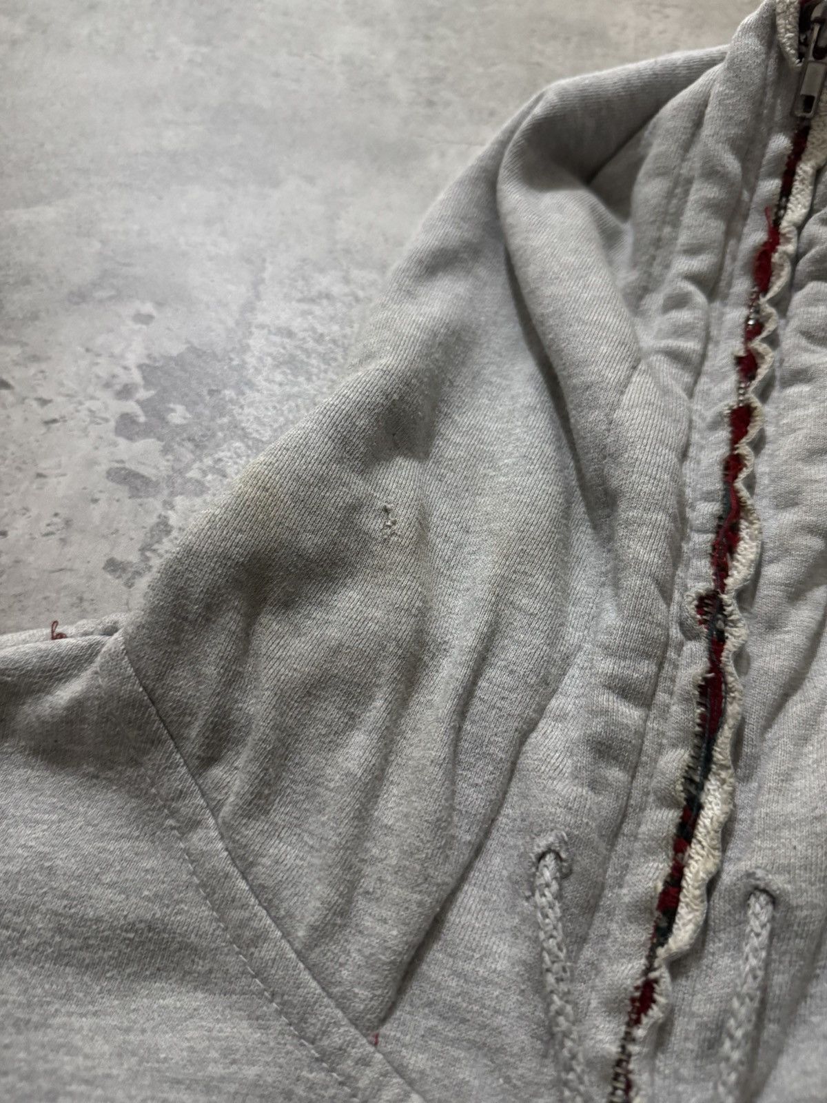 Japanese Brand DURALIUM DISTRESSED SHOOT DESIGN POEM GRUNGE HOODIE Size US M / EU 48-50 / 2 - 12 Thumbnail