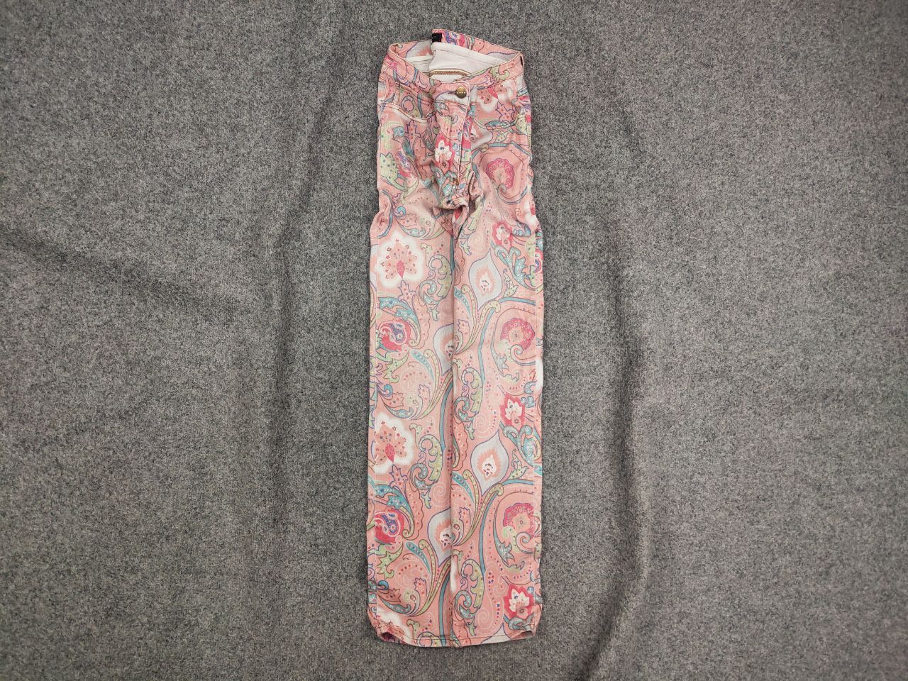Etro Milano Design Art Pattern Paisley Slim Fit Denim Jeans