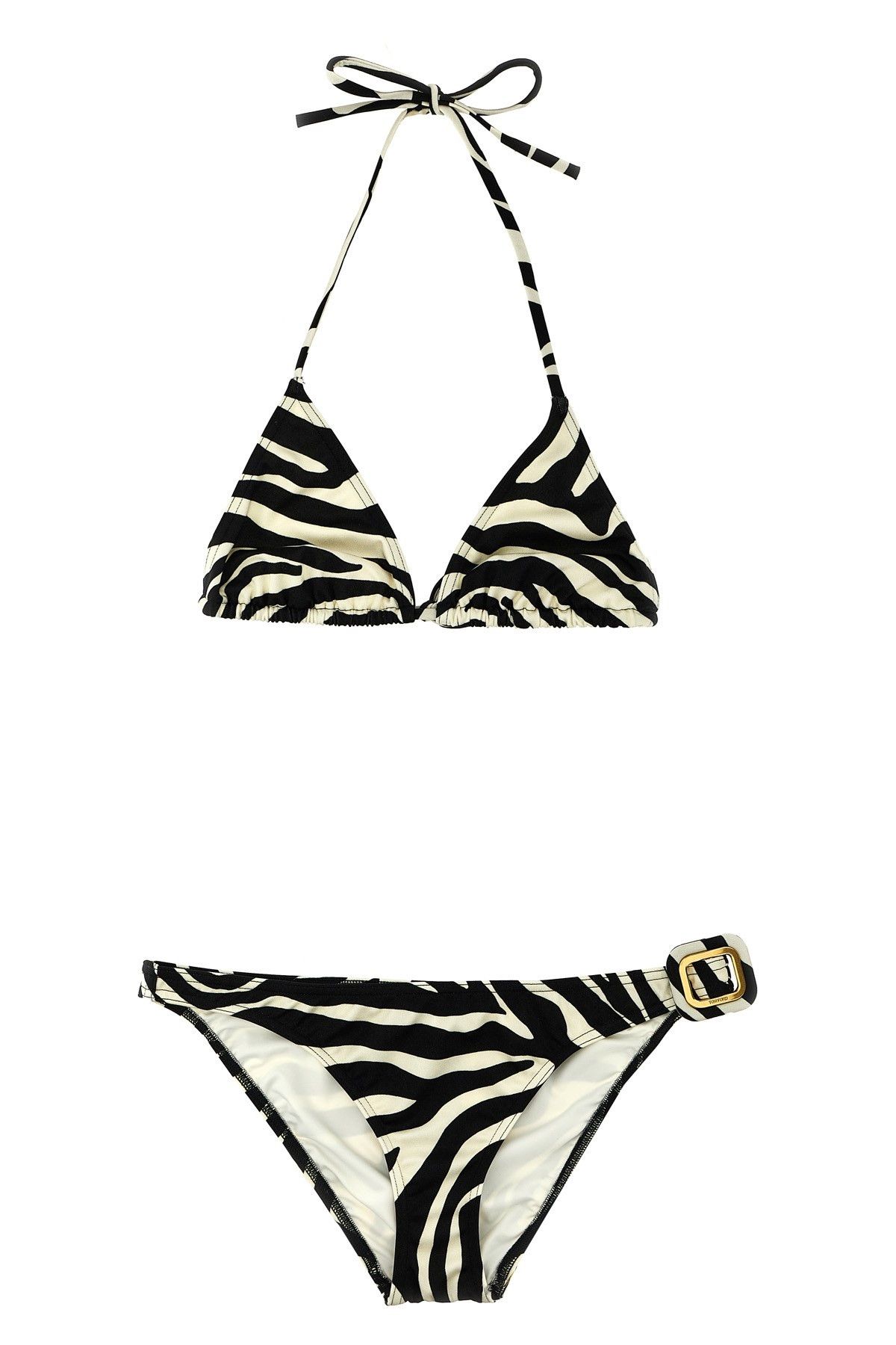 image of Tom Ford Zebra Bikini in White/Black, Women's (Size Small)