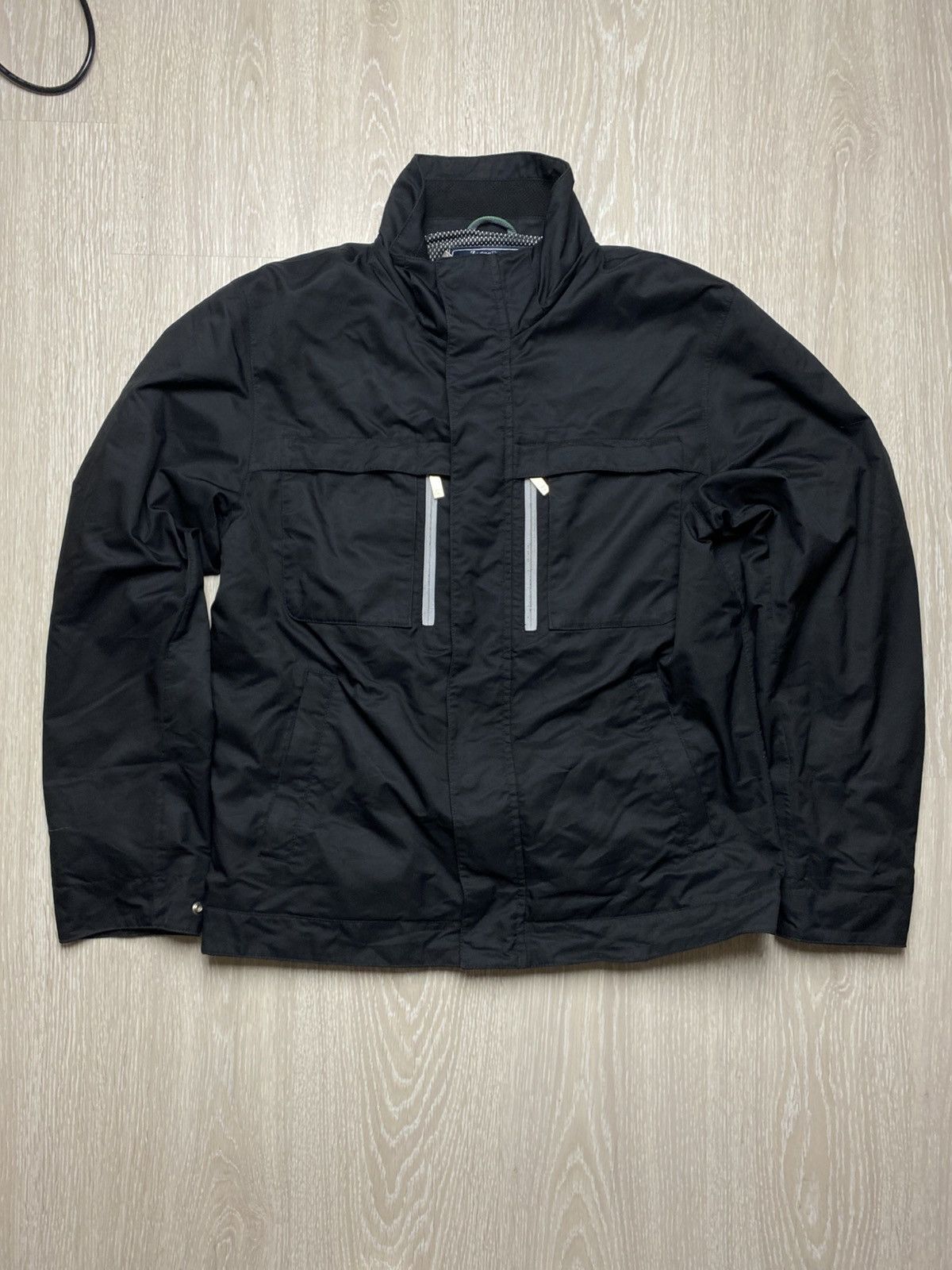 Ermenegildo Zegna Zegna Sport Men's Black Tech Nylon Solar-JKT Jacket Size M Size US M / EU 48-50 / 2 - 1 Thumbnail