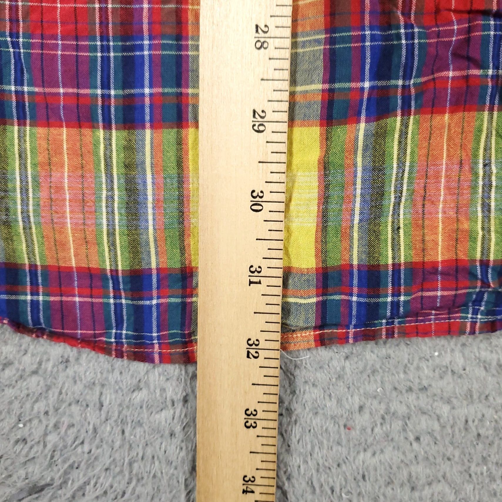 Ralph Lauren Ralph Lauren Shirt Mens Small Yellow Red Plaid Button-Up Short Sleeve Pony Logo Classic Collegiate Casual All Seasons S Mens Size US S / EU 44-46 / 1 - 5 Thumbnail