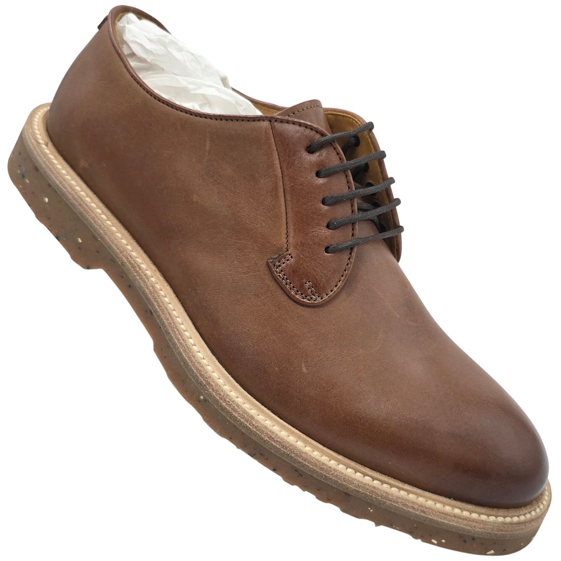 Barneys New York NEW Barneys New York 7656 Maine Burnished Brown Leather Derb Size US 8.5 / EU 41-42 - 10 Thumbnail