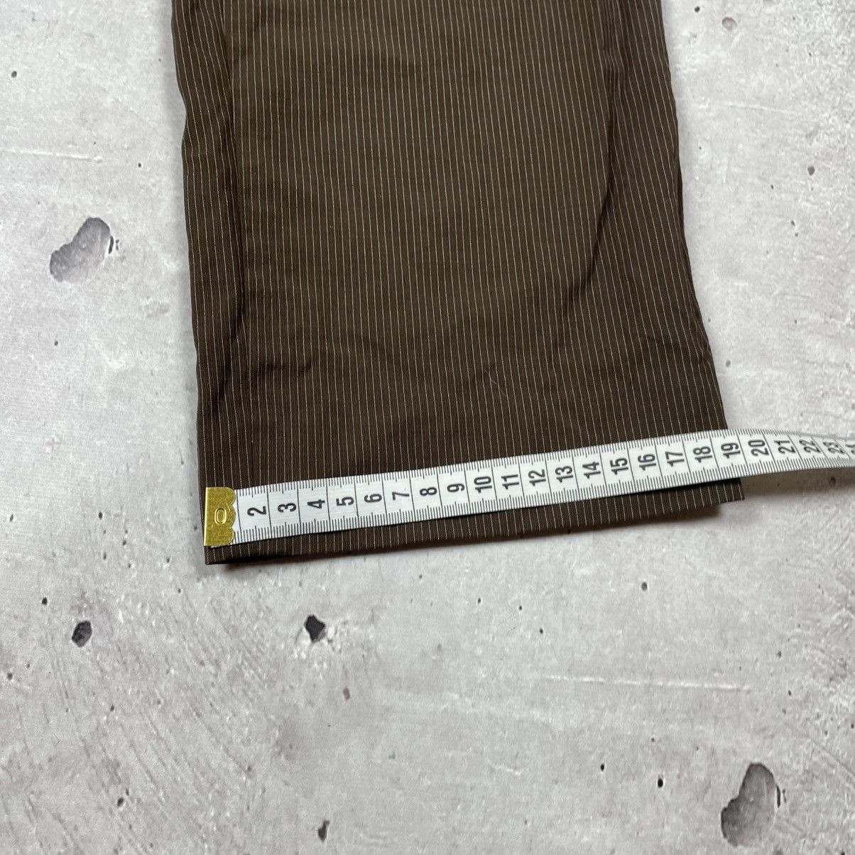 yves saint laurent wool pants women brown